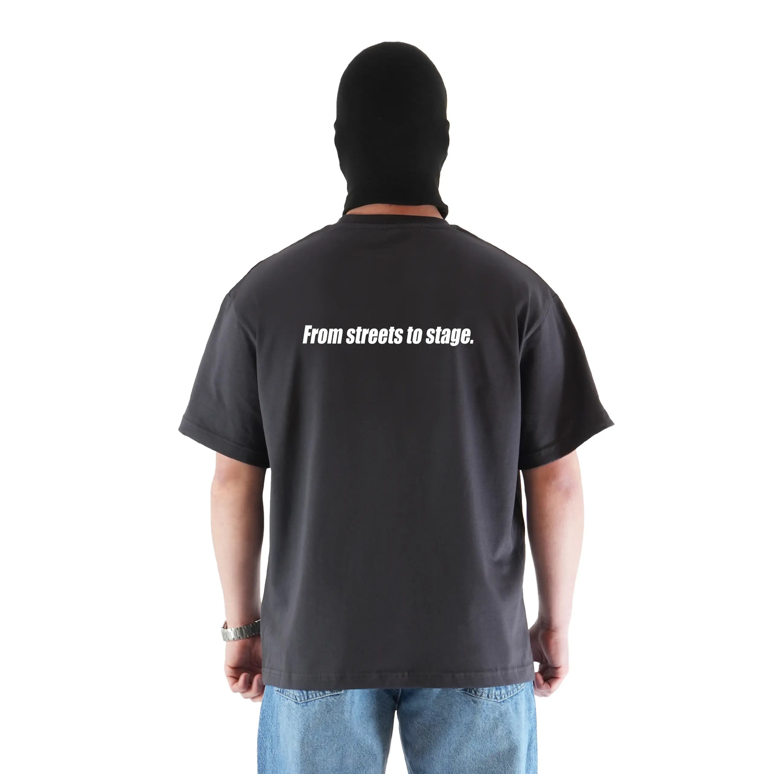 "SWNSTG" Sırt Baskılı Oversize Tişört