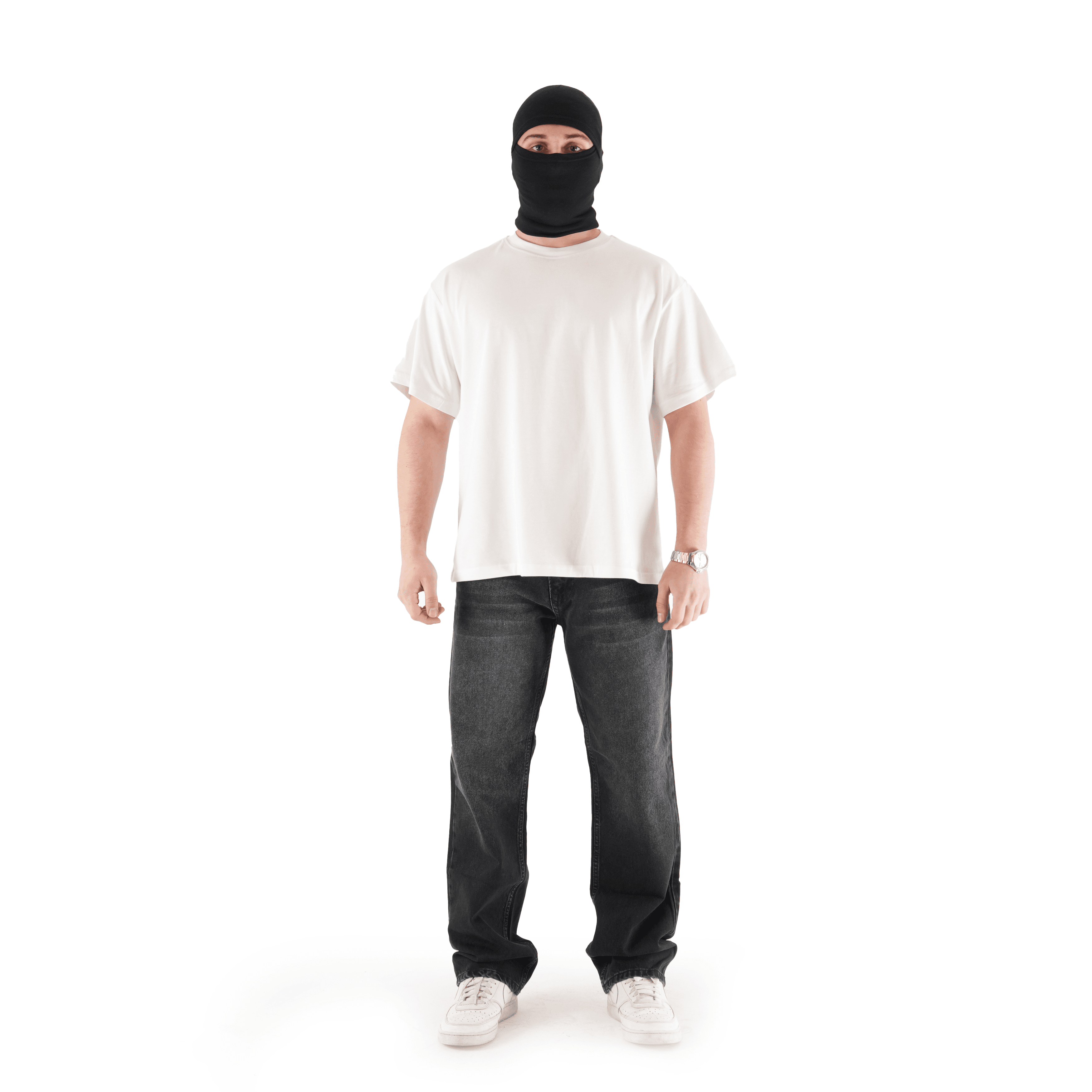 Sewn Stage x MOB Siyah Baggy Pantolon