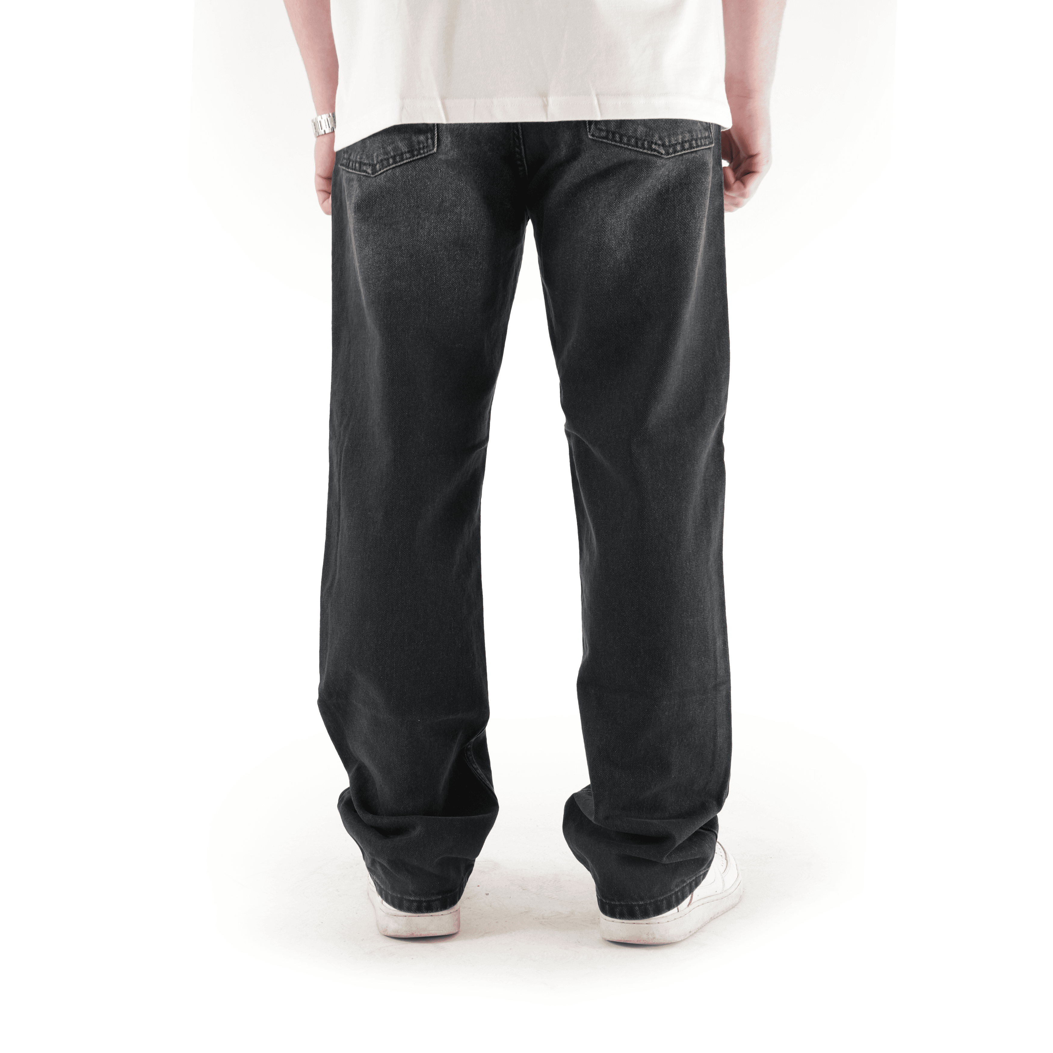 Sewn Stage x MOB Siyah Baggy Pantolon