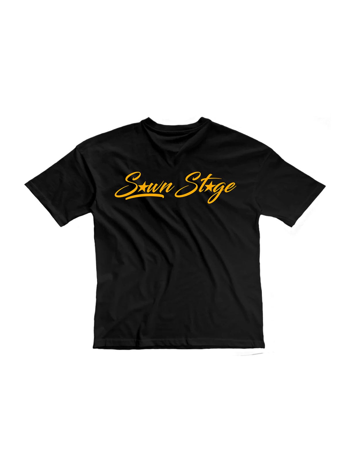 "SEWN STAGE" Sırt Baskılı Oversize Tişört