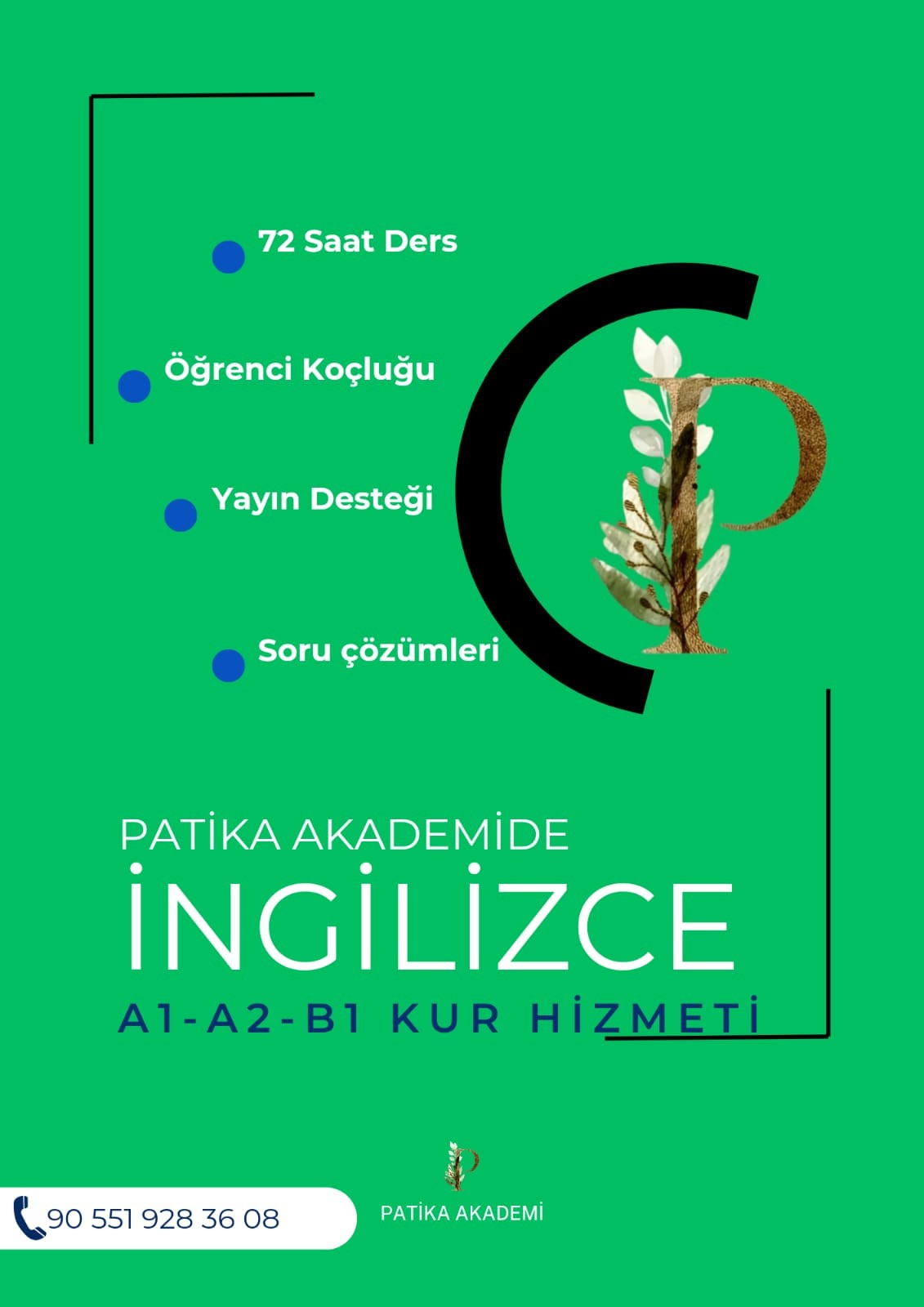 İngilizce A1-A2-B1 Kur Hizmeti (7 KİŞİLİK) 