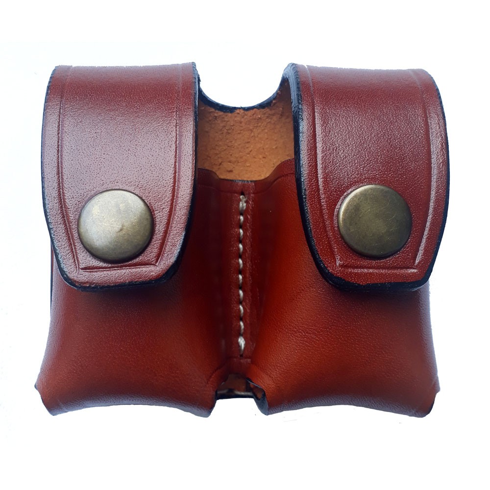 Double Speedloader Pouch / Case for .38 Special, 357 Magnum, 44 Magnum 6 & 7 Shots Speedloaders