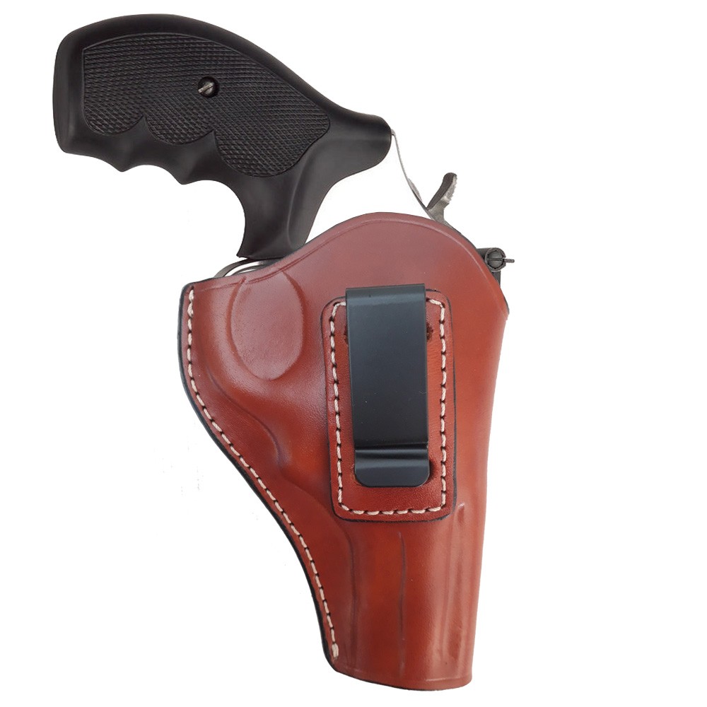 IWB Leather Holster for Smith and Wesson (Model 586, 686) Ruger GP100 (1715-1753-1780) | Taurus Defender | 3" Inch Barrels