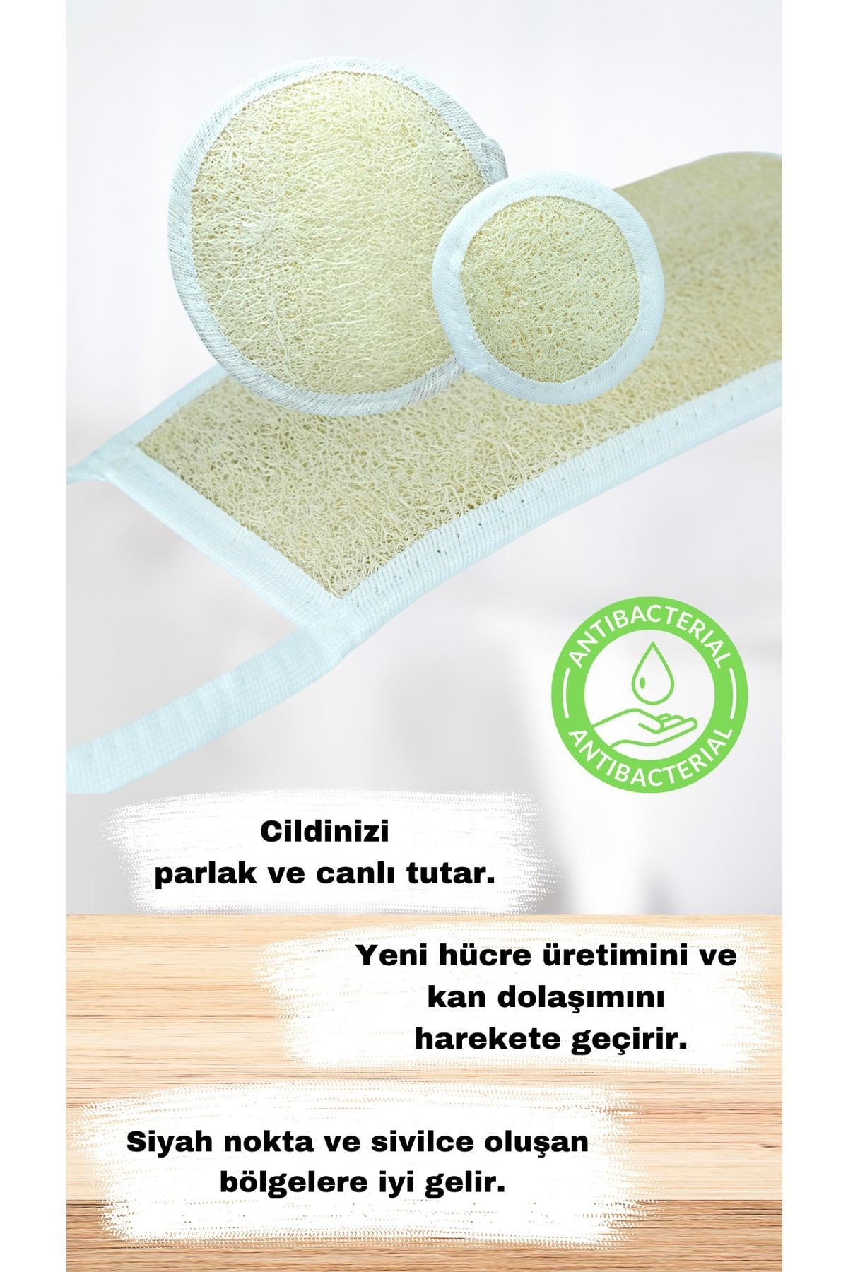 Doğal Kabak Lifli Banyo Seti | Vücut Ve Sırt Kesesi | Kabak Lifli Sırt Kesesi | %100 Kabak Lifi