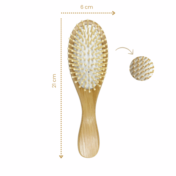 Doğal Bambu Saç Tarağı