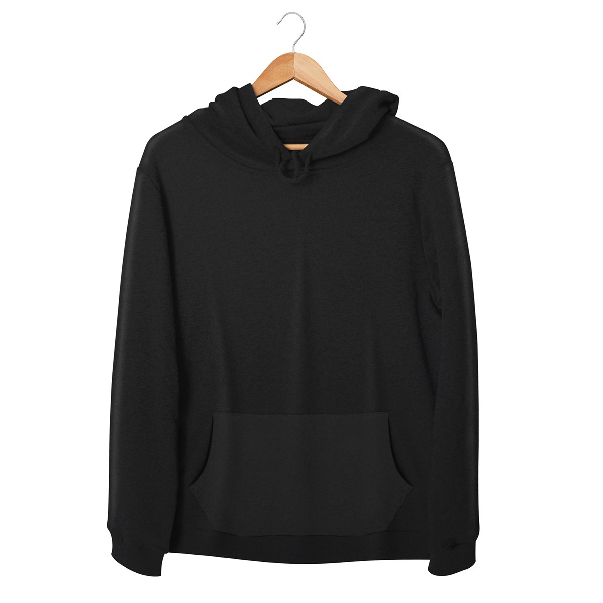 Hoodie with Pockets - Black