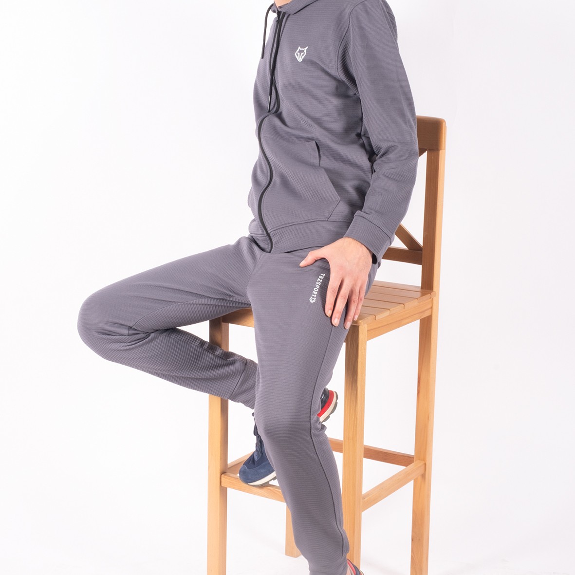 Polyester Tracksuit Set - Grey