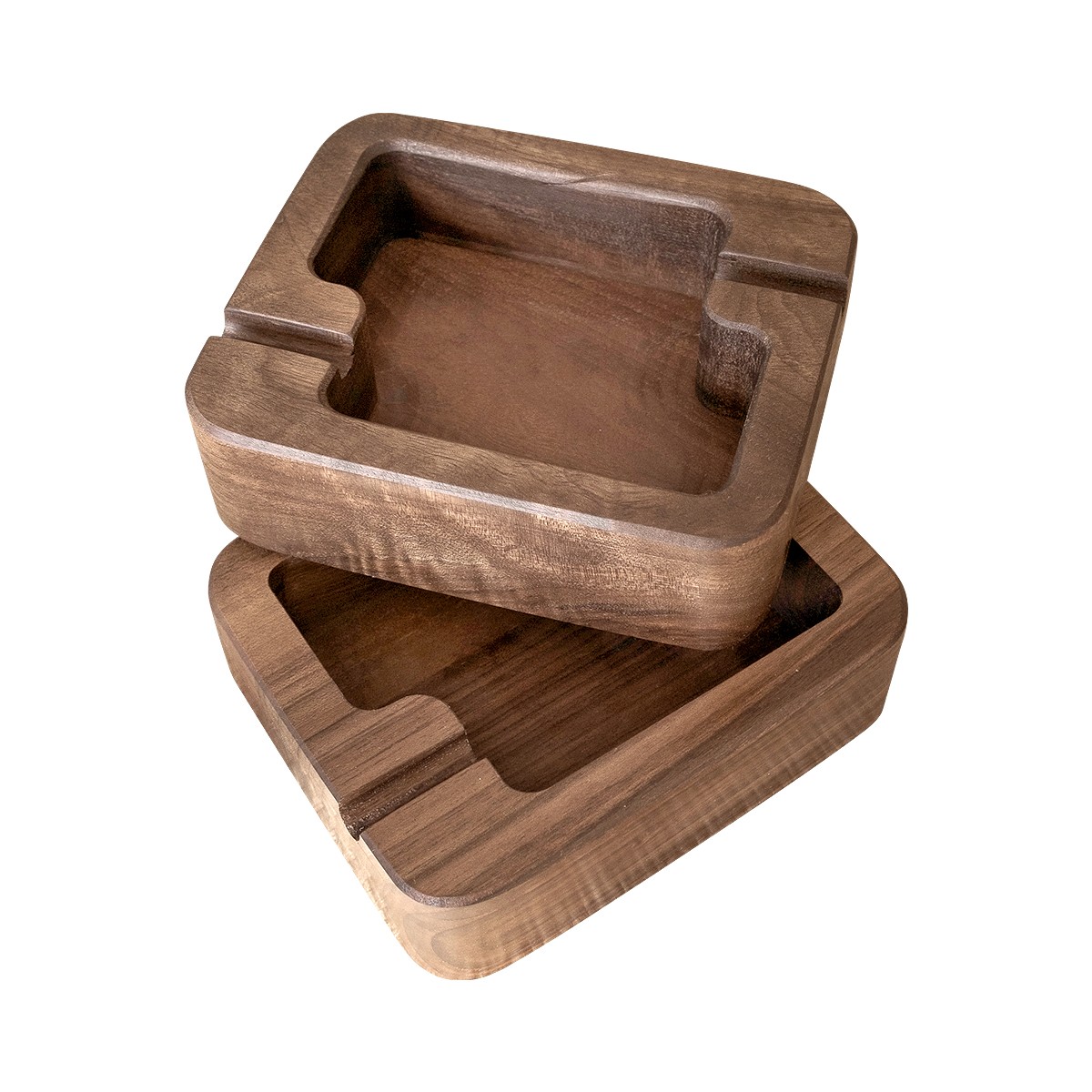 Ashtray (2 pieces) / Walnut Wood