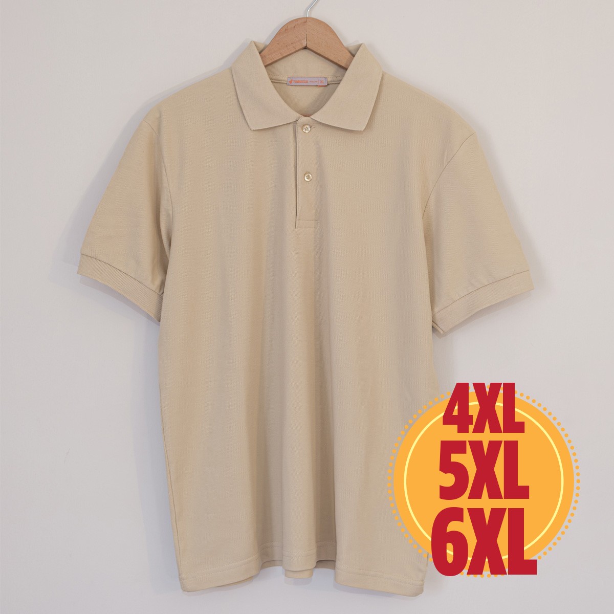 Polo T-Shirt / Outsize - Cream