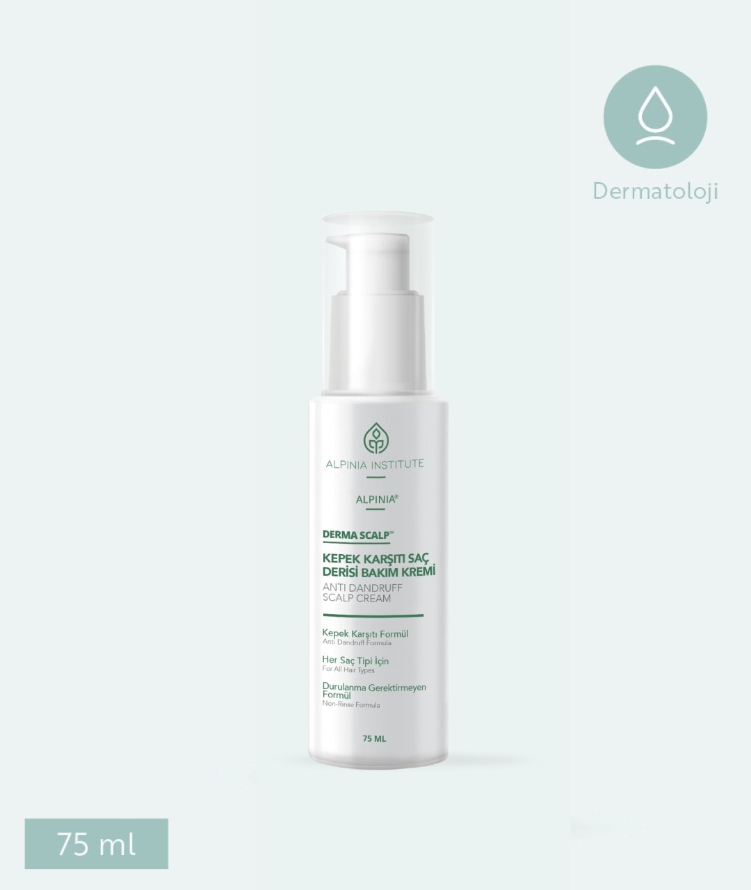 Kepek karşıtı saç derisi bakım kremi, saç derisini zengin içeriği ile besler, hücre yenilenmesine yardımcı olur.