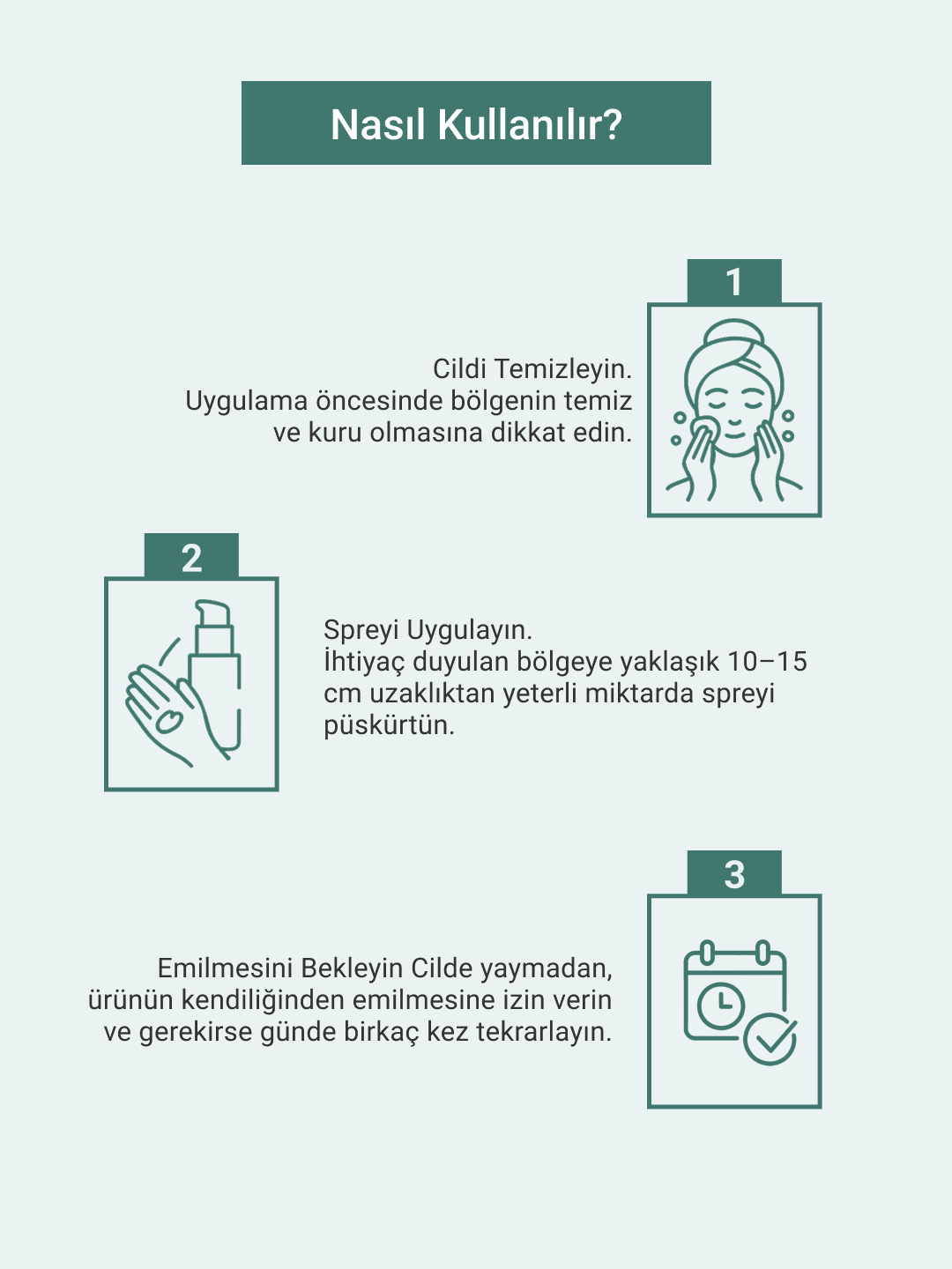 Kaşıntılı deri sorunları için bitkisel sprey