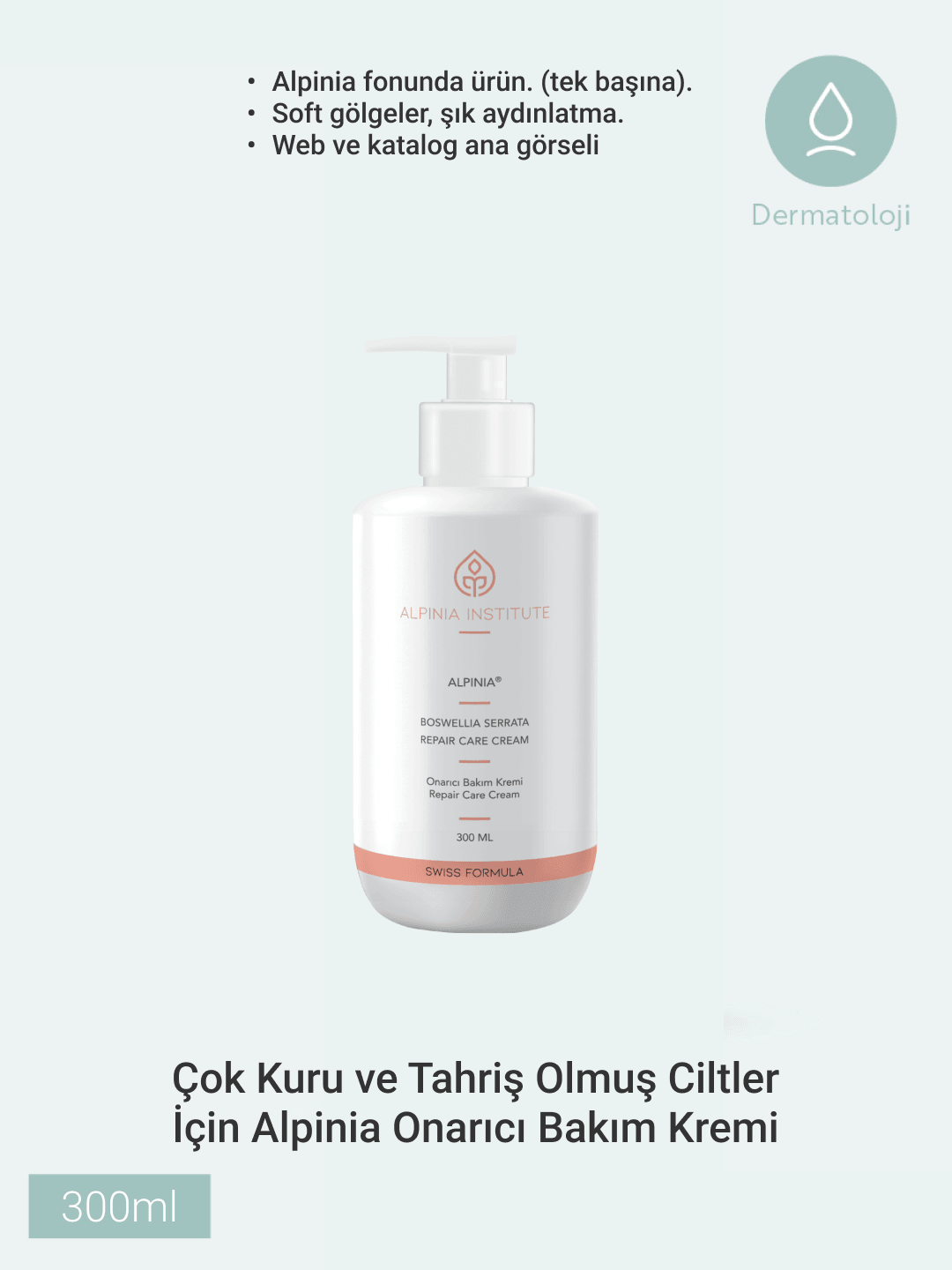 Çok kuru ve yıpranmış ciltler için emoliyent bakım kremi