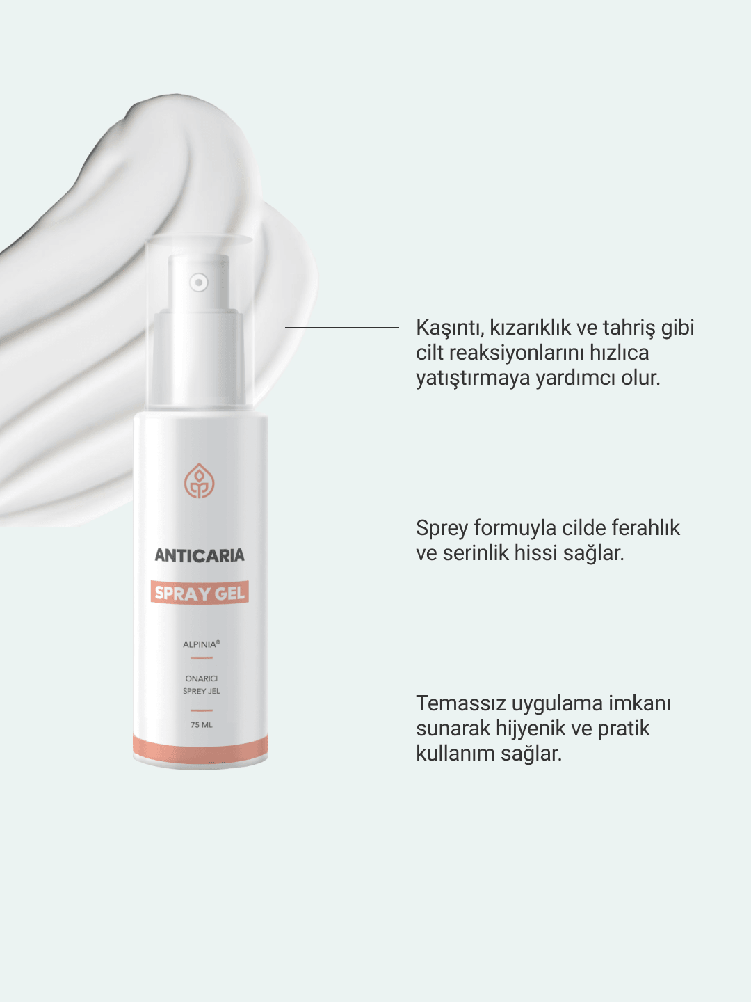 Kaşıntılı deri sorunları için bitkisel sprey
