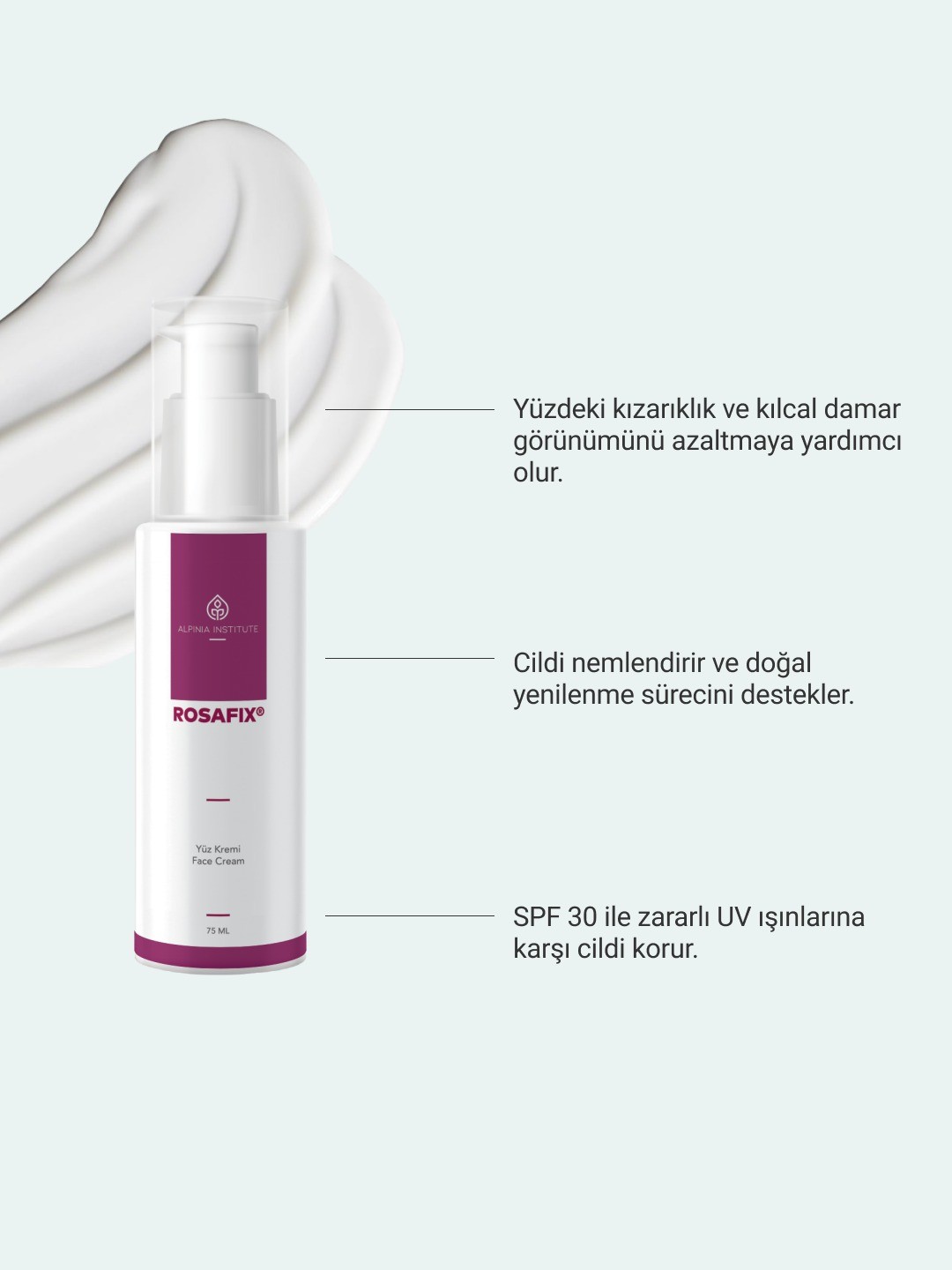 Hassas ciltler için SPF30 yüz kremi