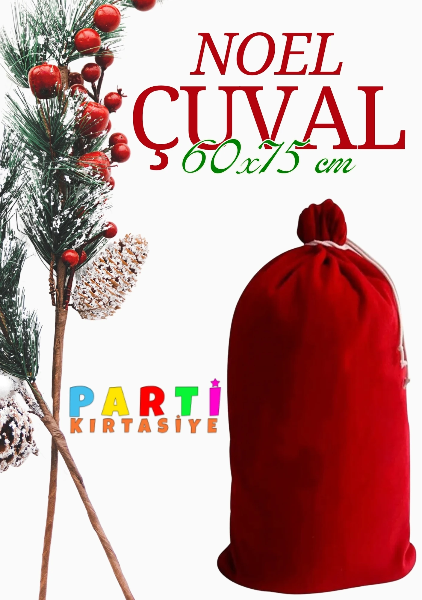 Yılbaşı Noel Baba Hediye Çuvalı