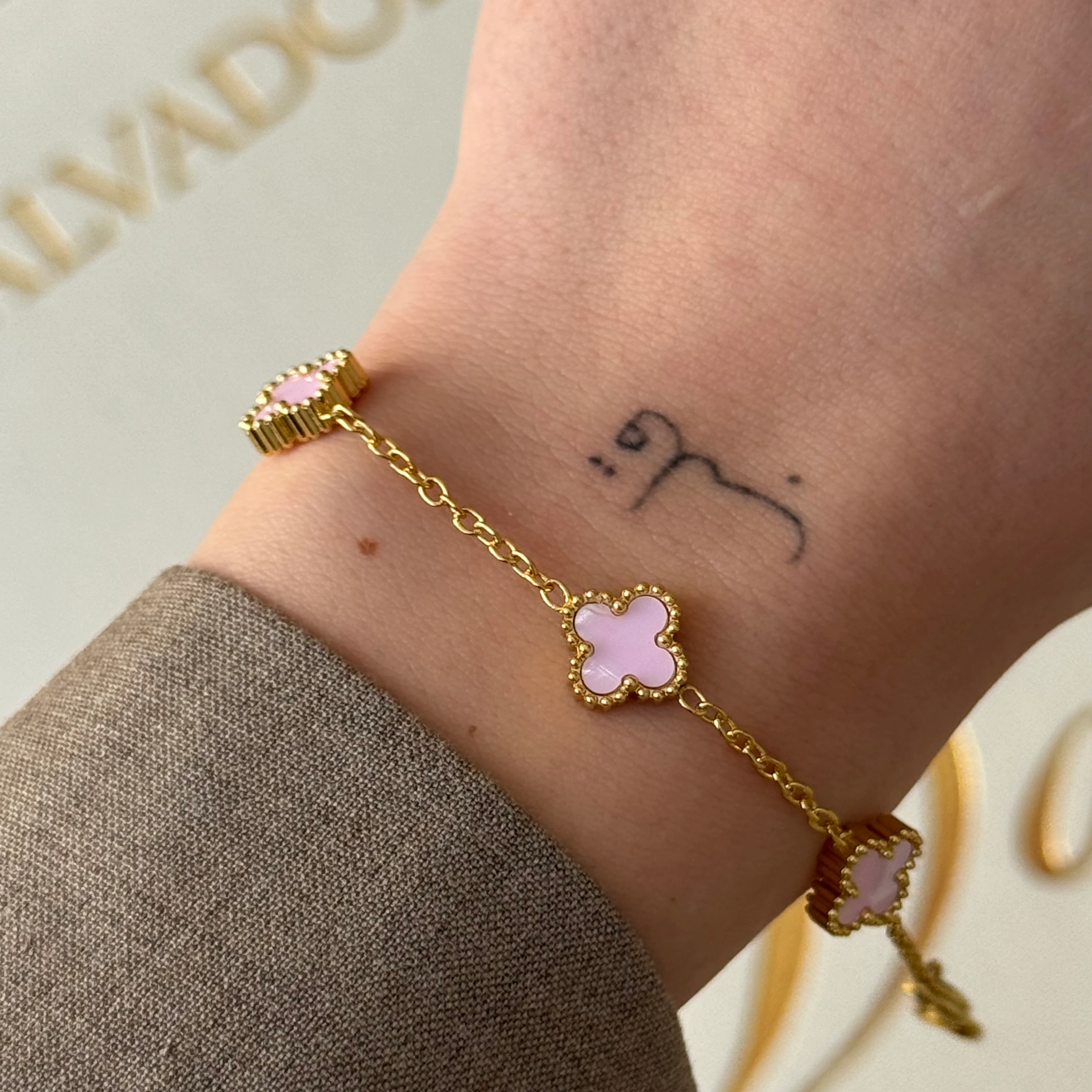 Çelik Yonca Bileklik