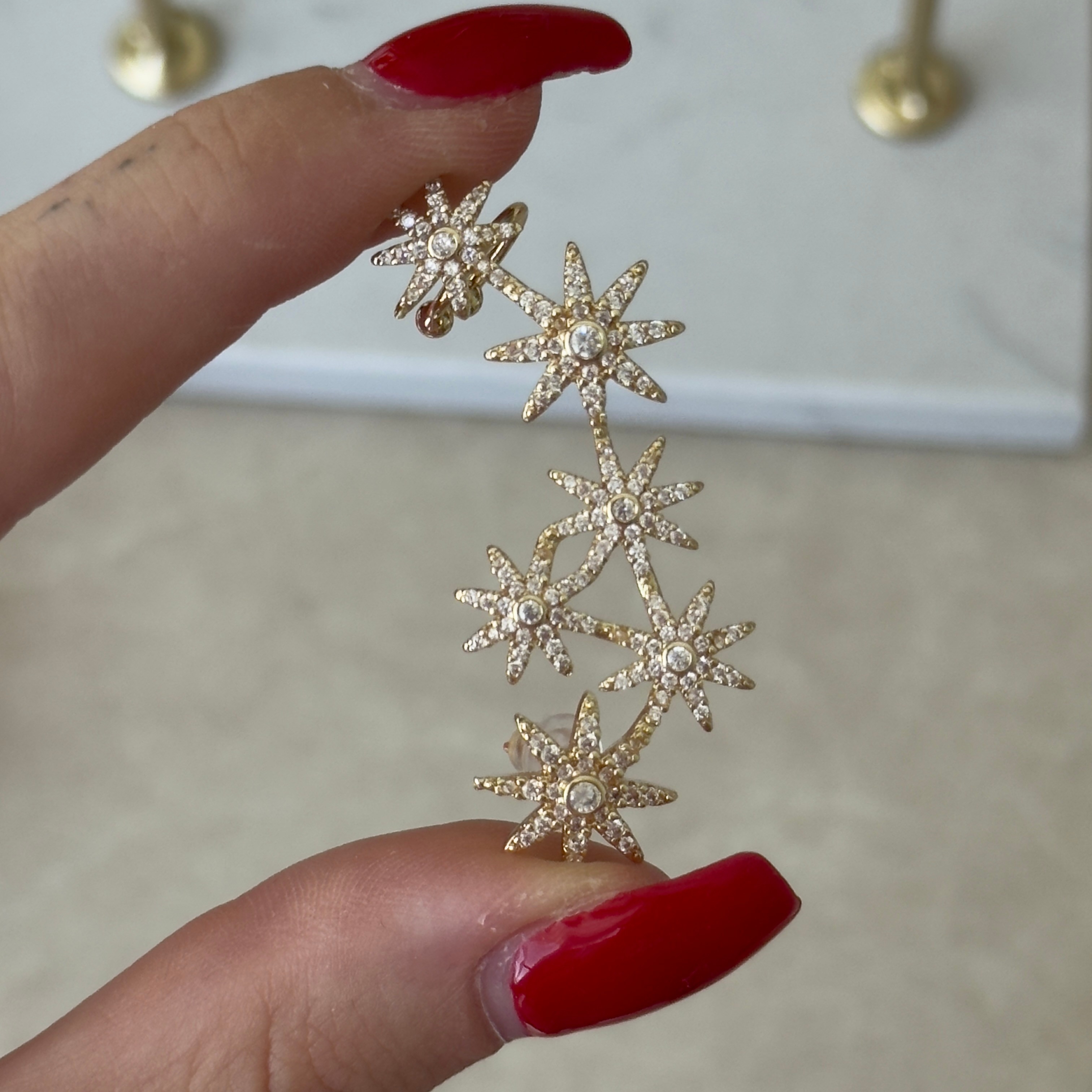 Kuzey Yıldızı Earcuff (kıkırdak)