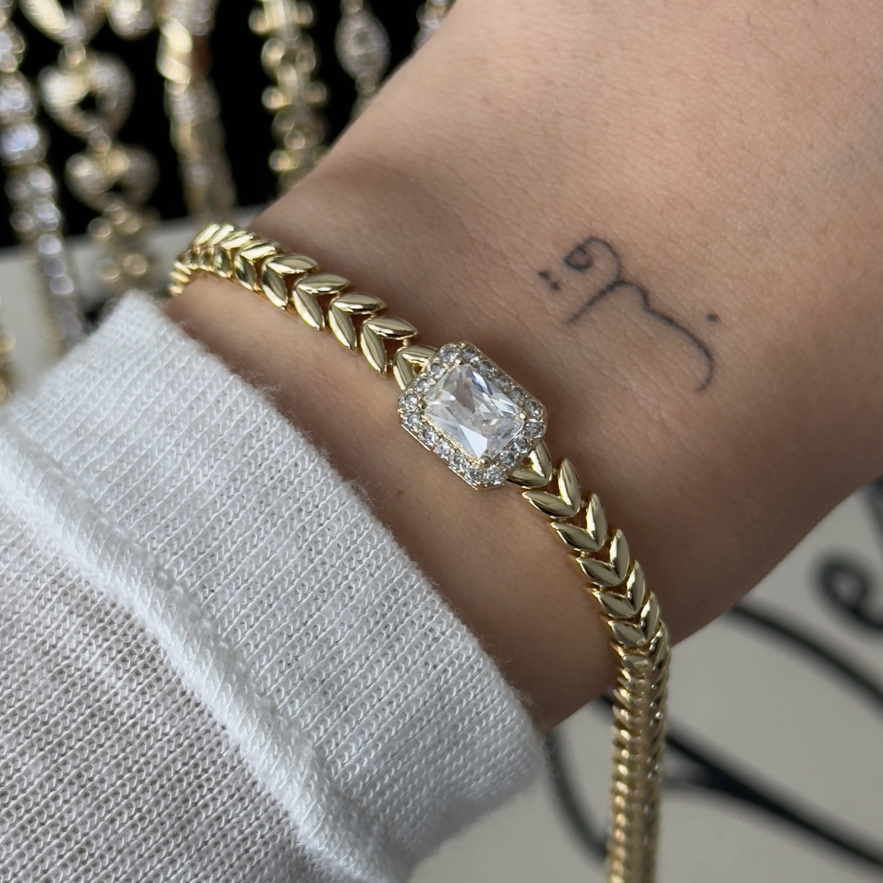 Baget Taşlı Bileklik