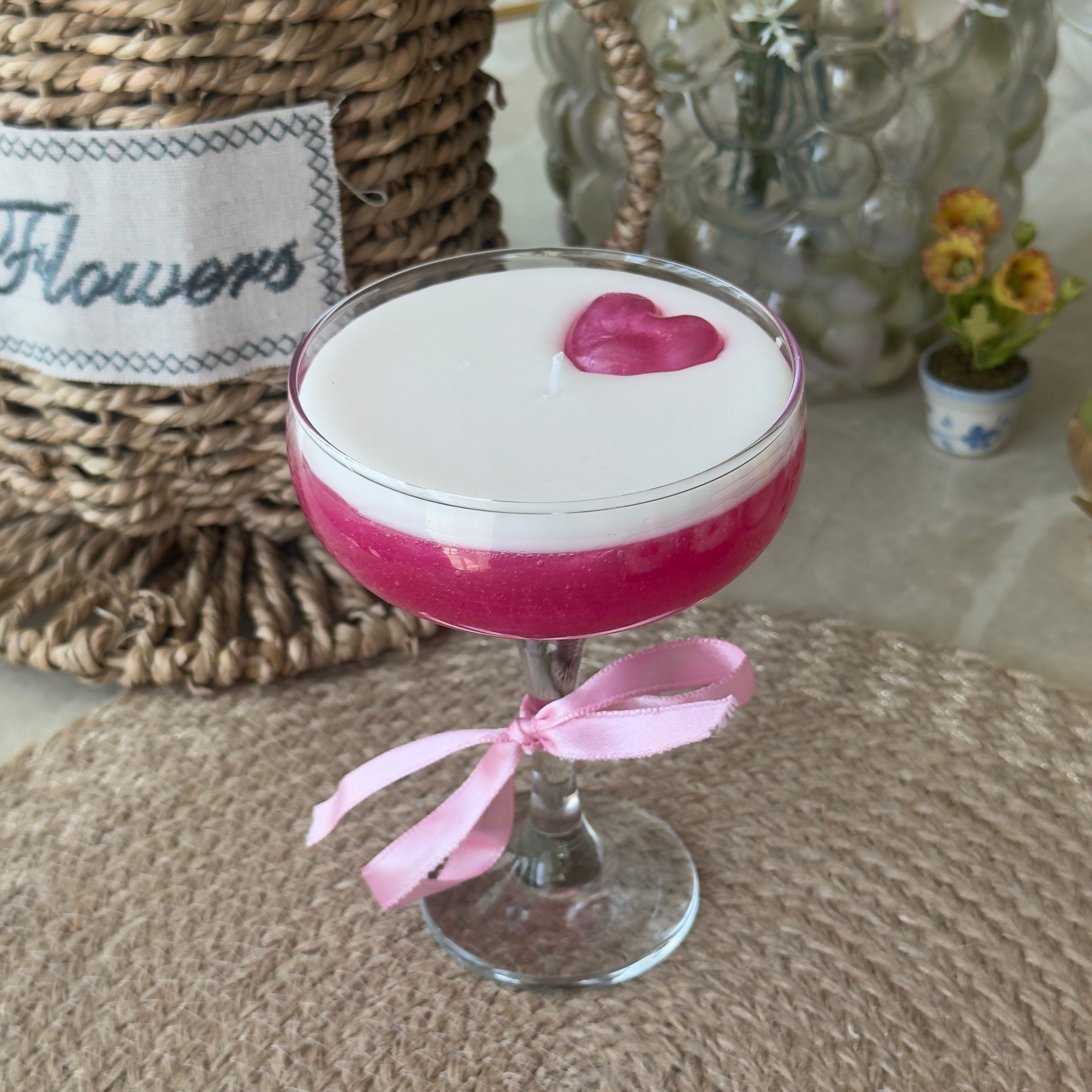 Pink Glass Mum