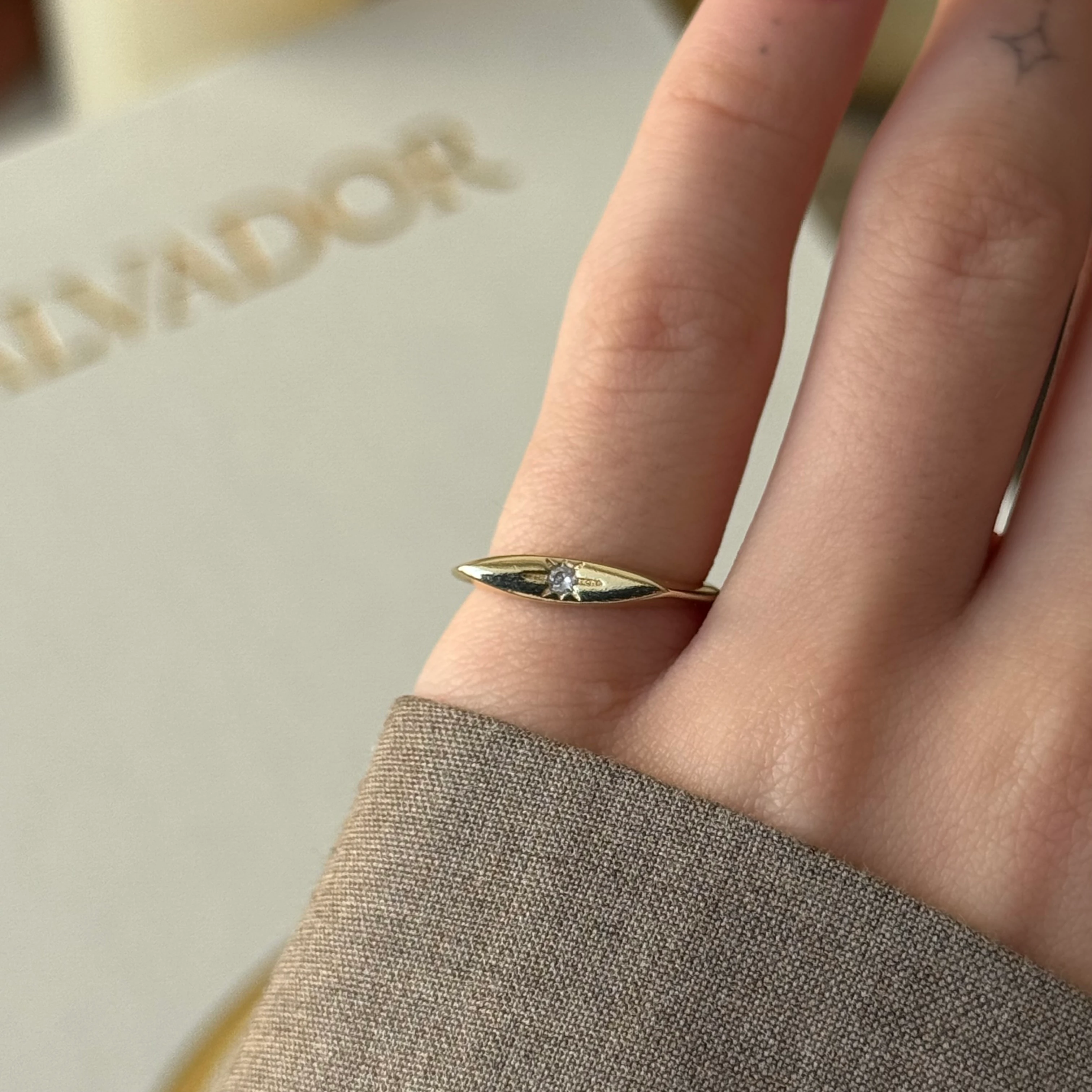 Kuzey Yıldızı Serçe Yüzük