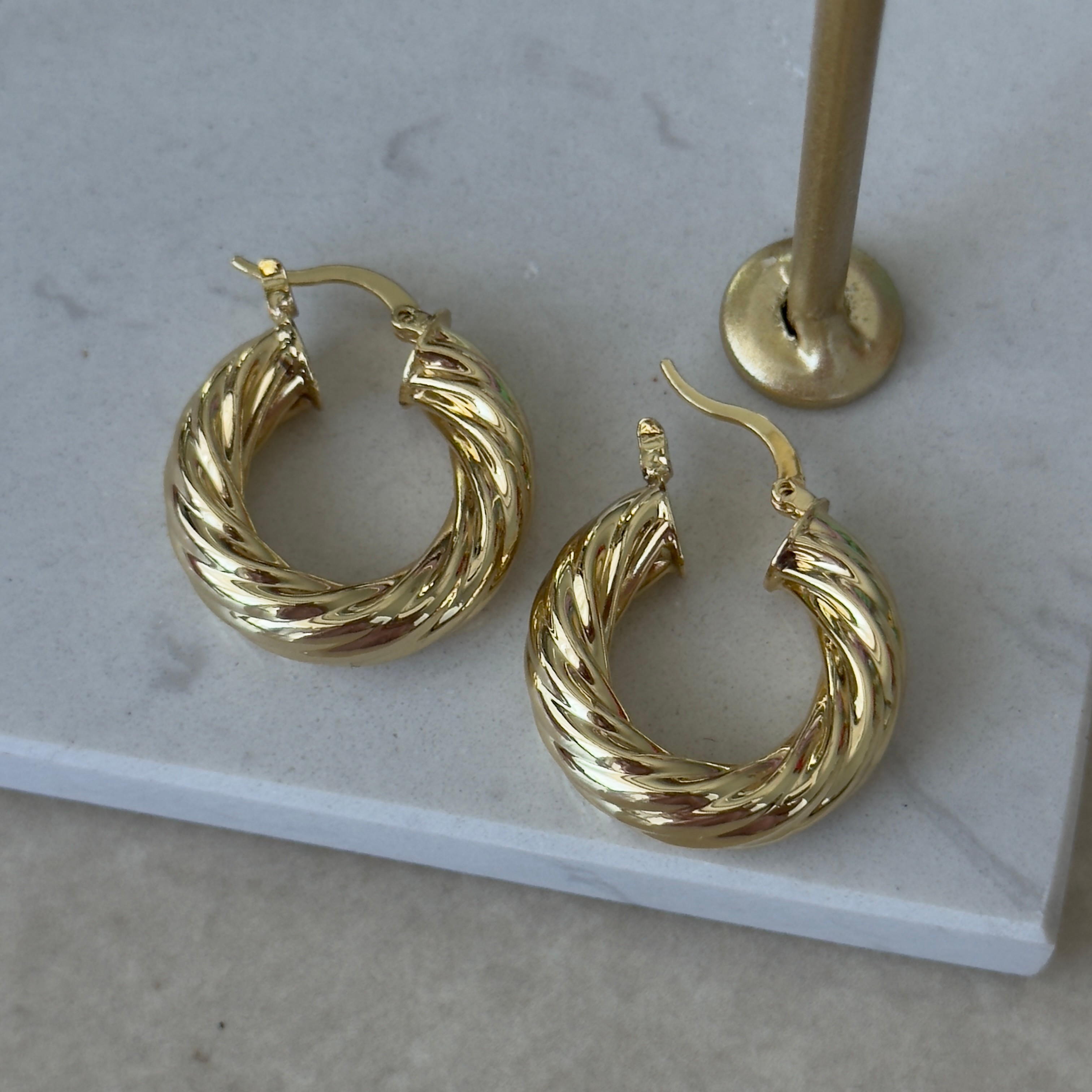 Gold Halka Küpe