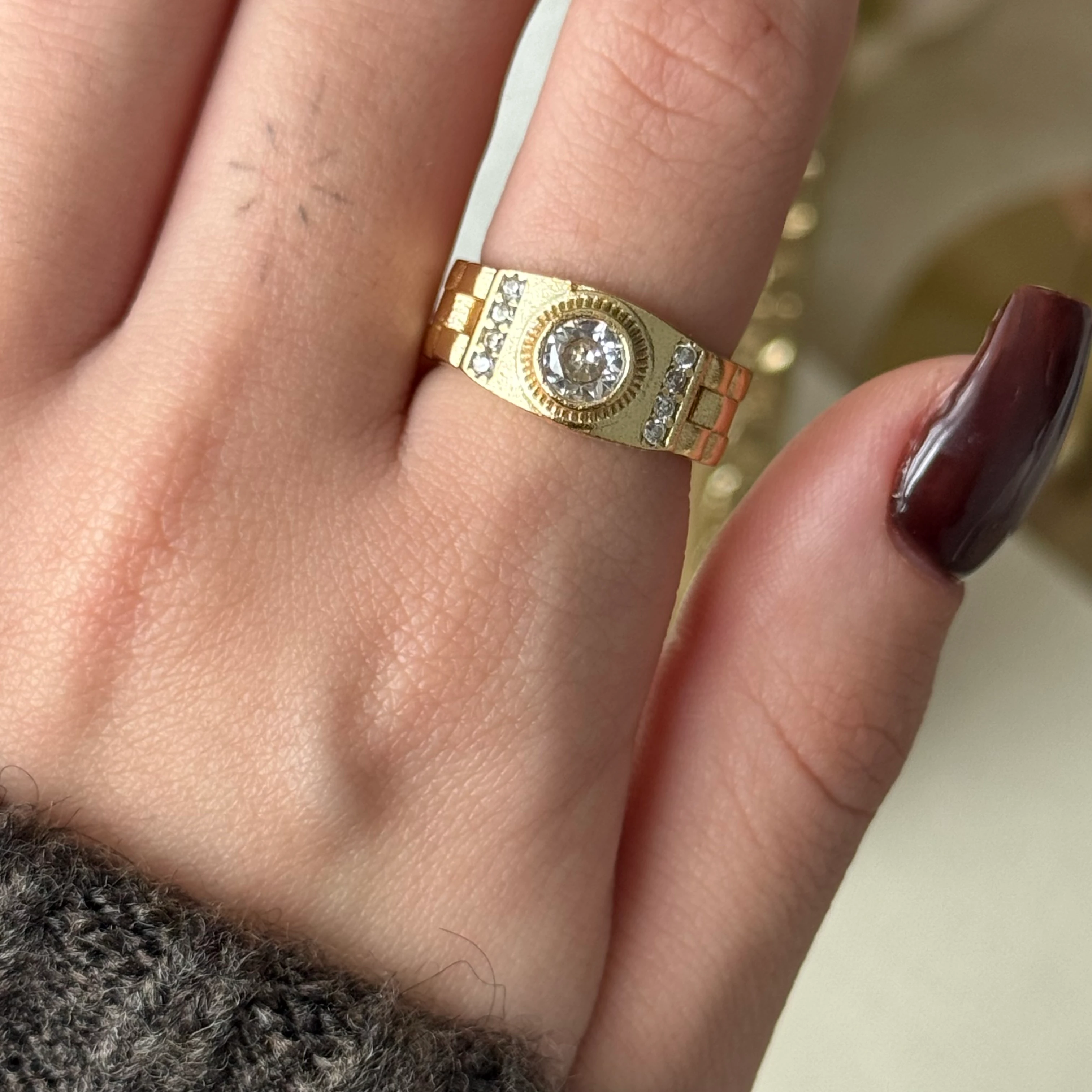 Taşlı Vintage Yüzük