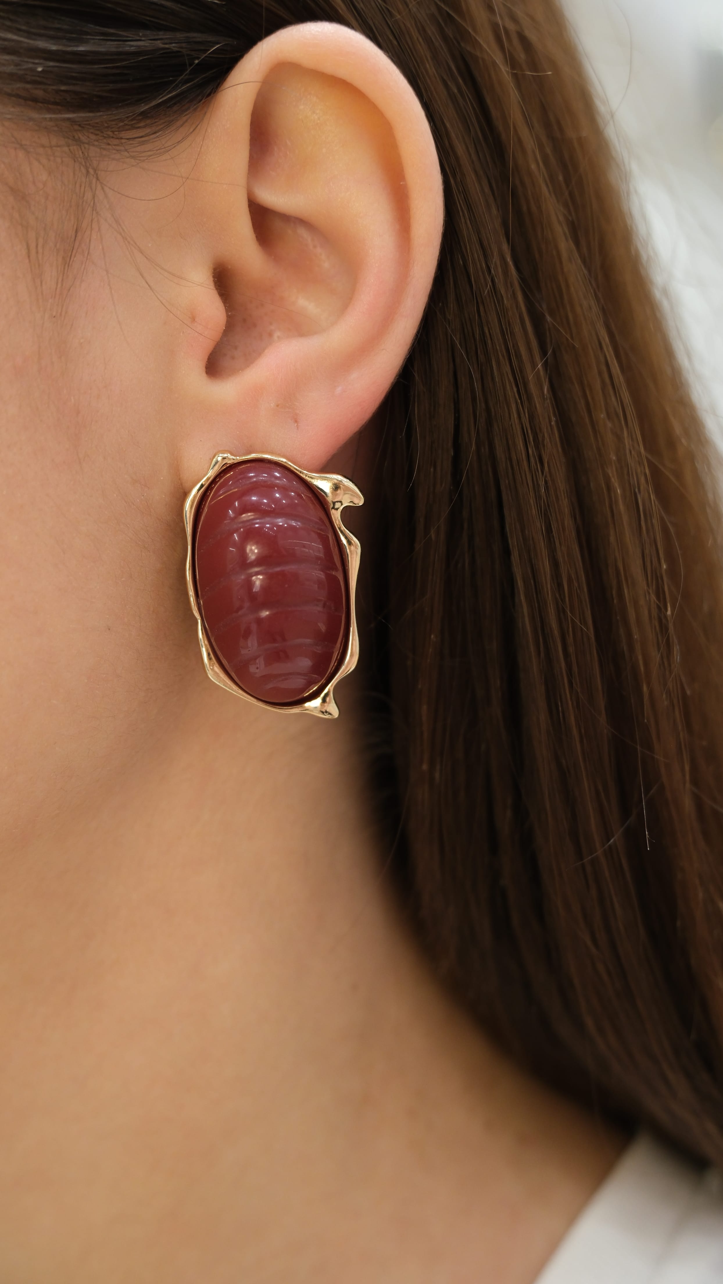 Gold Damla Model Vintage Küpe