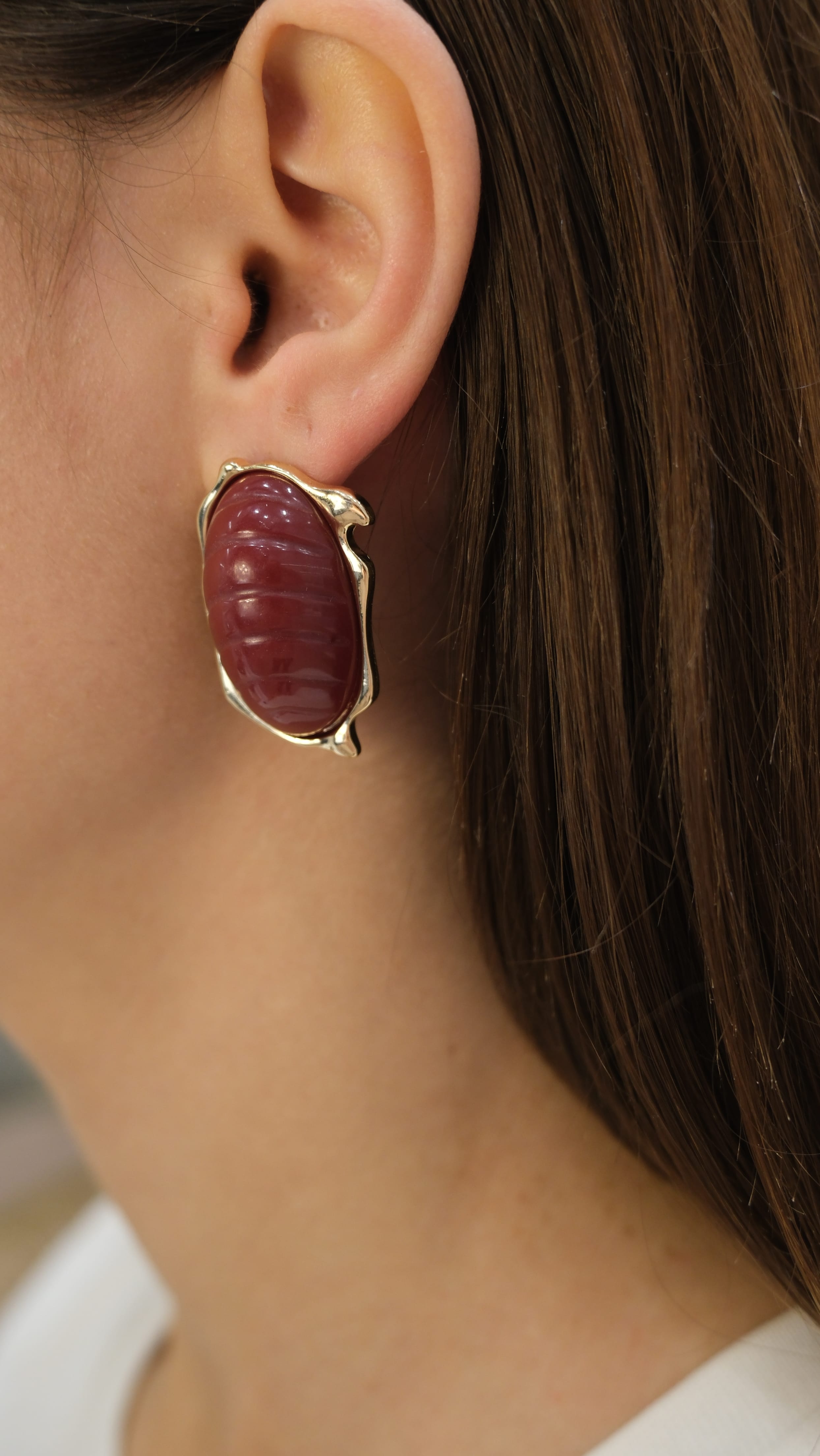 Gold Damla Model Vintage Küpe