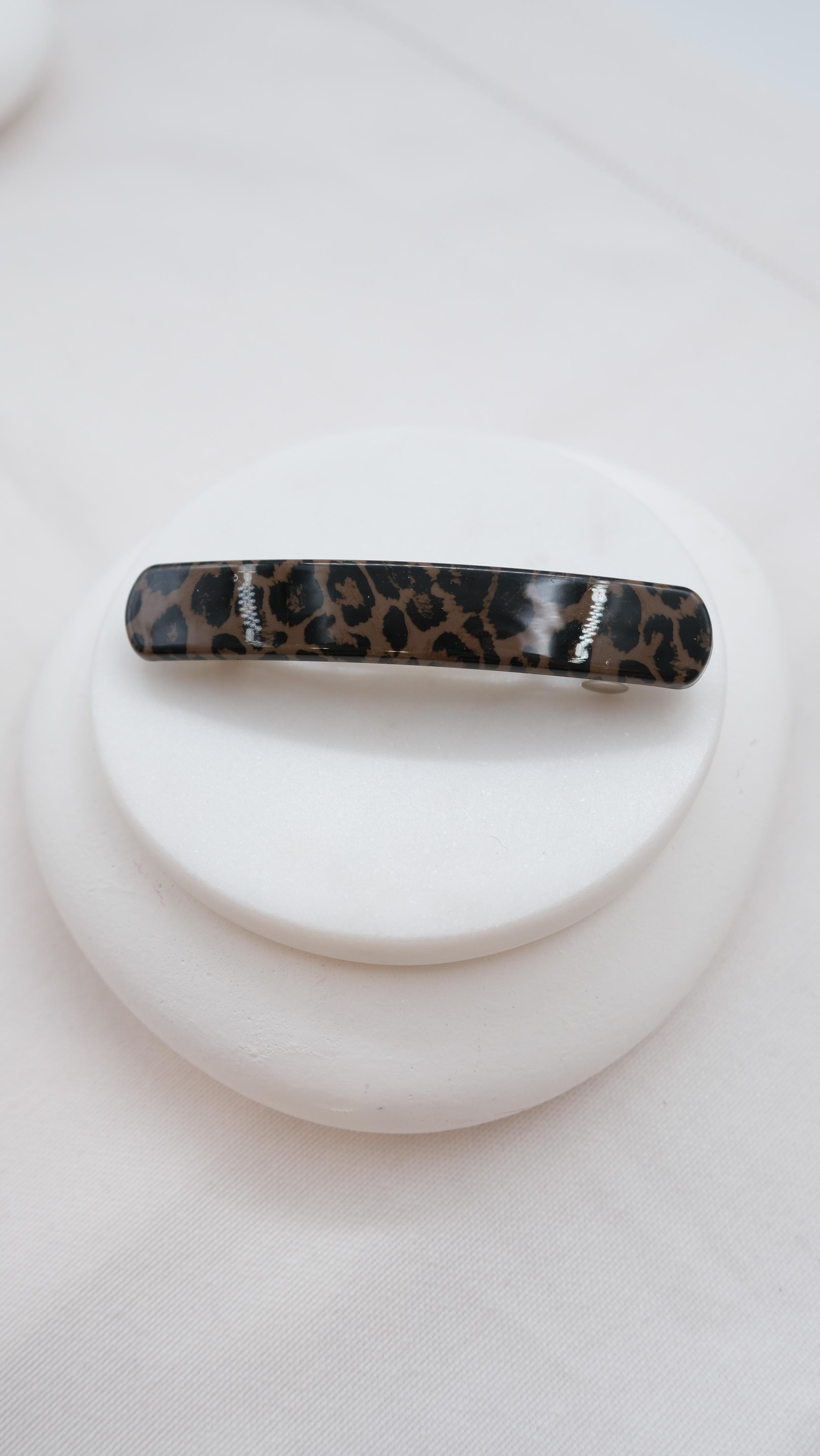 Leopar Desen Akrilik Otomatik Toka