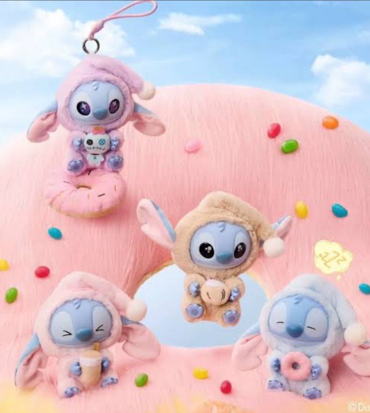 Labubu Stitch Koleksiyonu Blind Box Charm