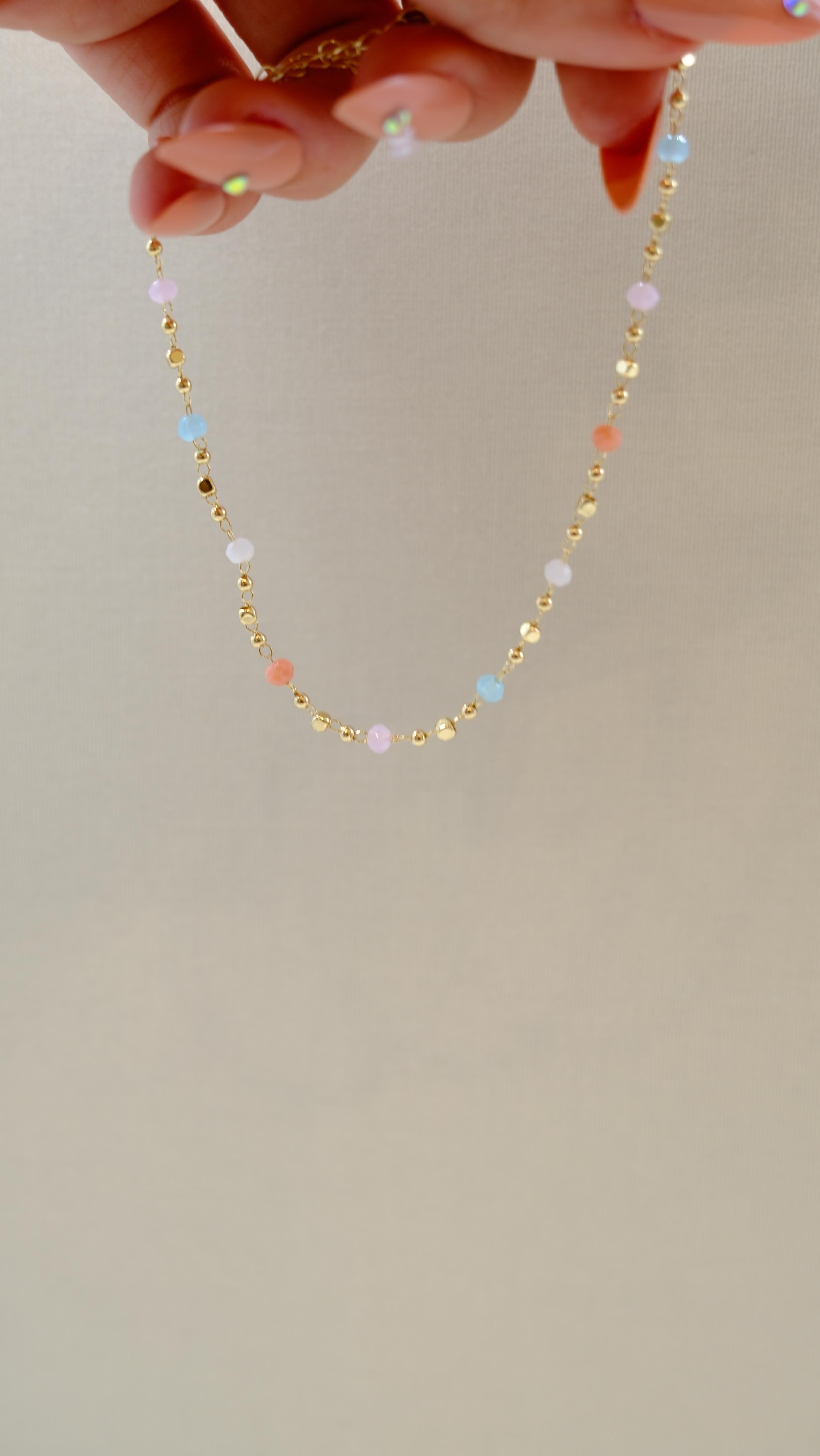 Gold Soft Kristal Boncuk Halhal