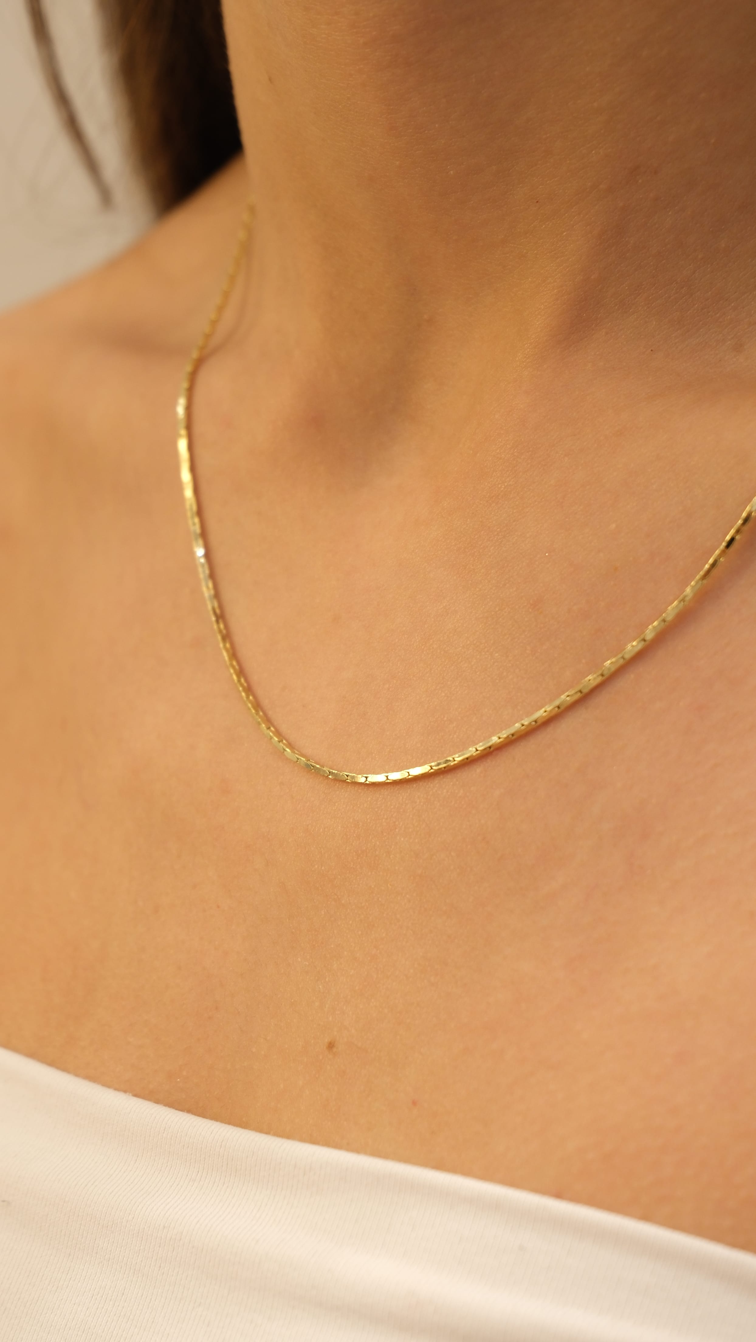 Gold 14K XP Fox Zincir Kolye (50cm)