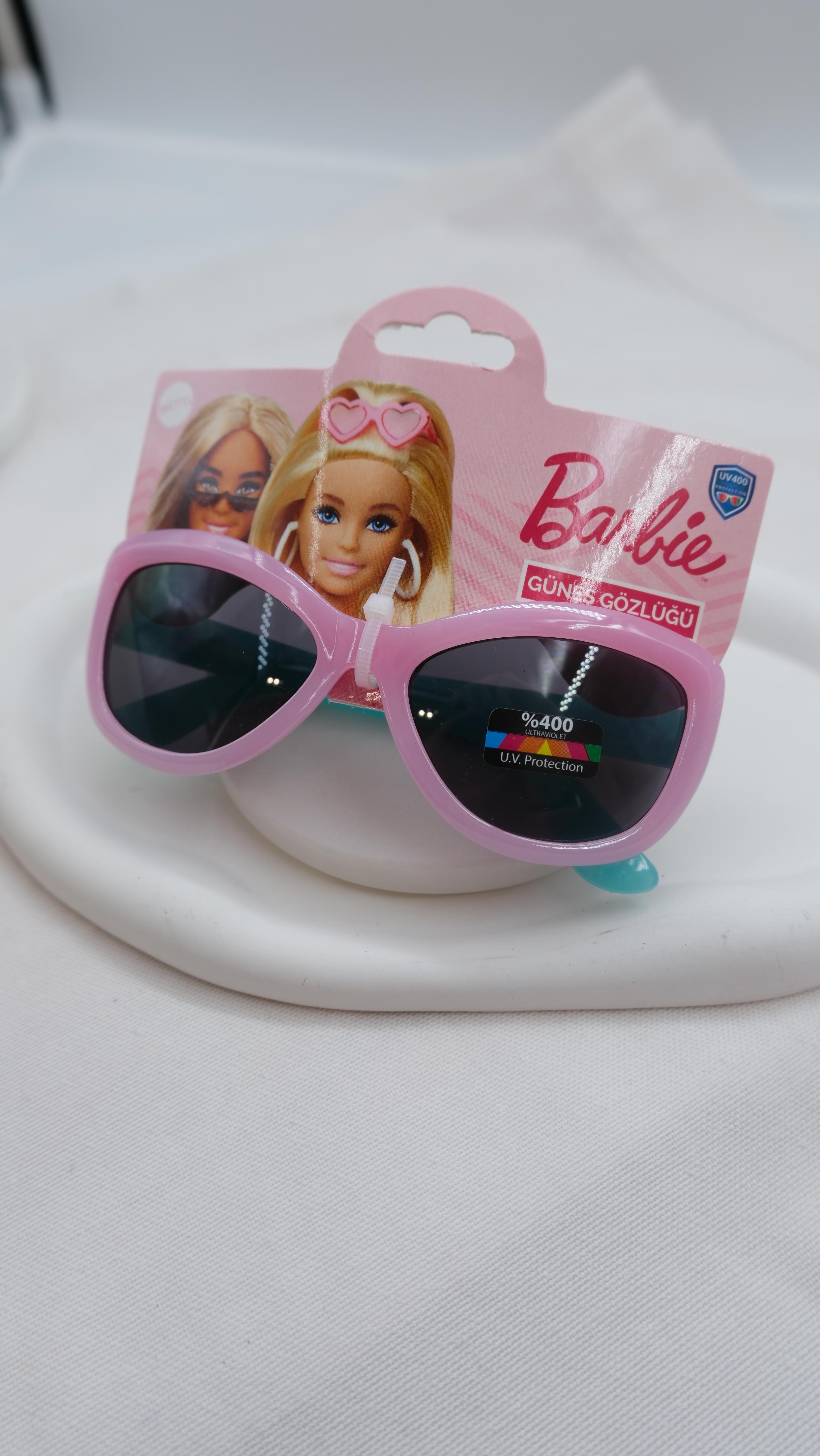 Pembe Barbie Temalı Çocuk Güneş Gözlüğü