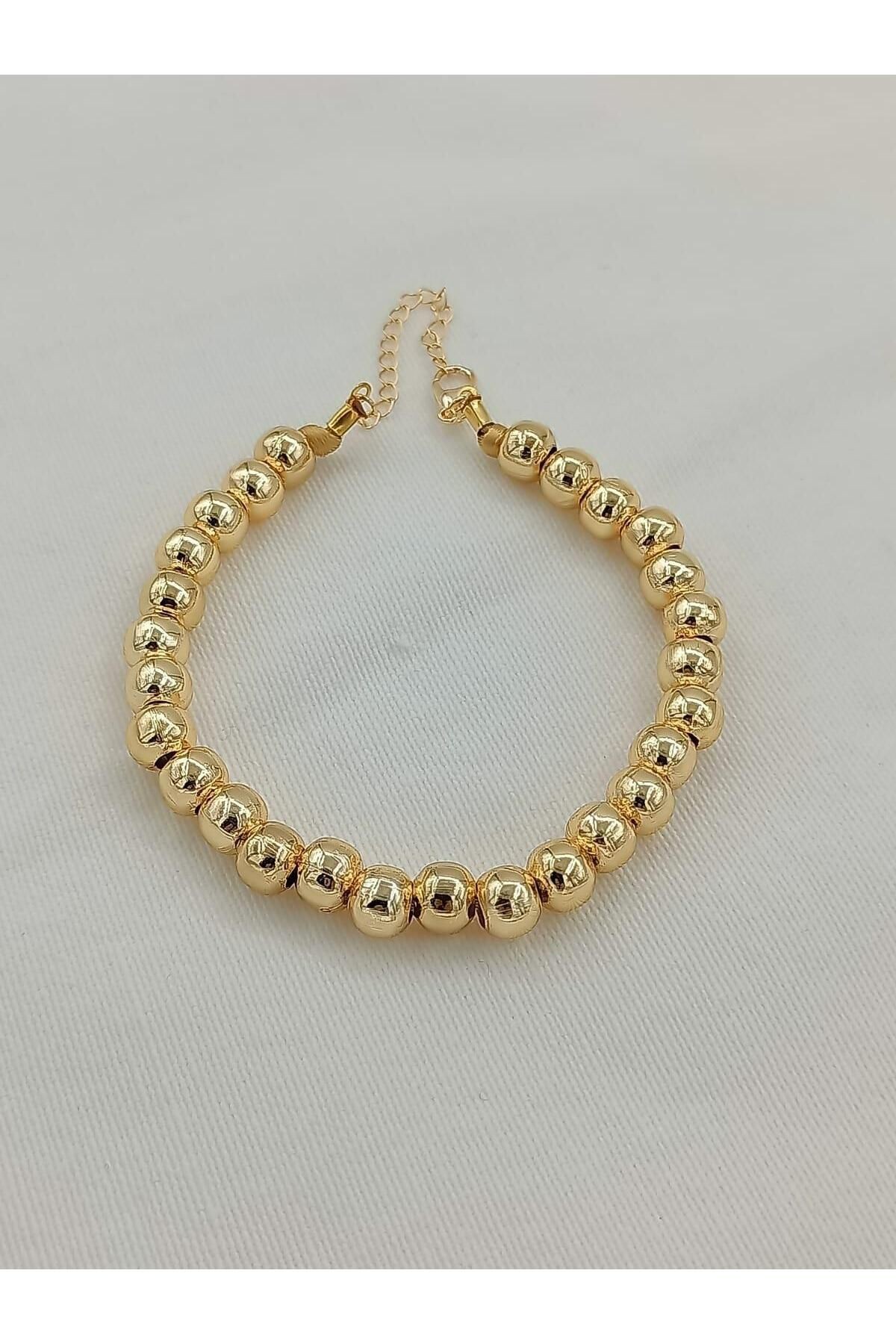 Gold ve Silver Midi Topçuk Detaylı Halhal