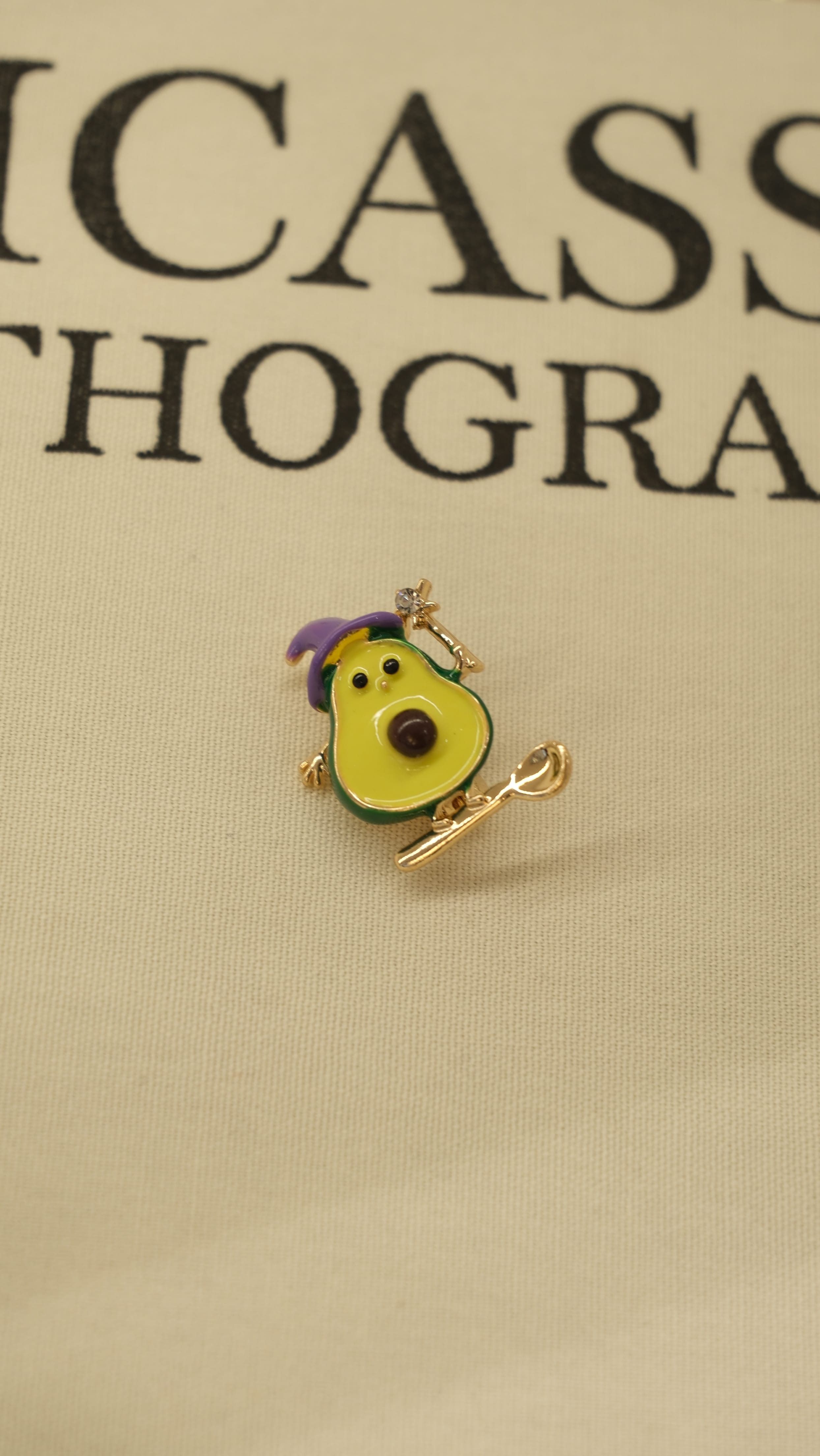 Avokado Figür Mini Broş