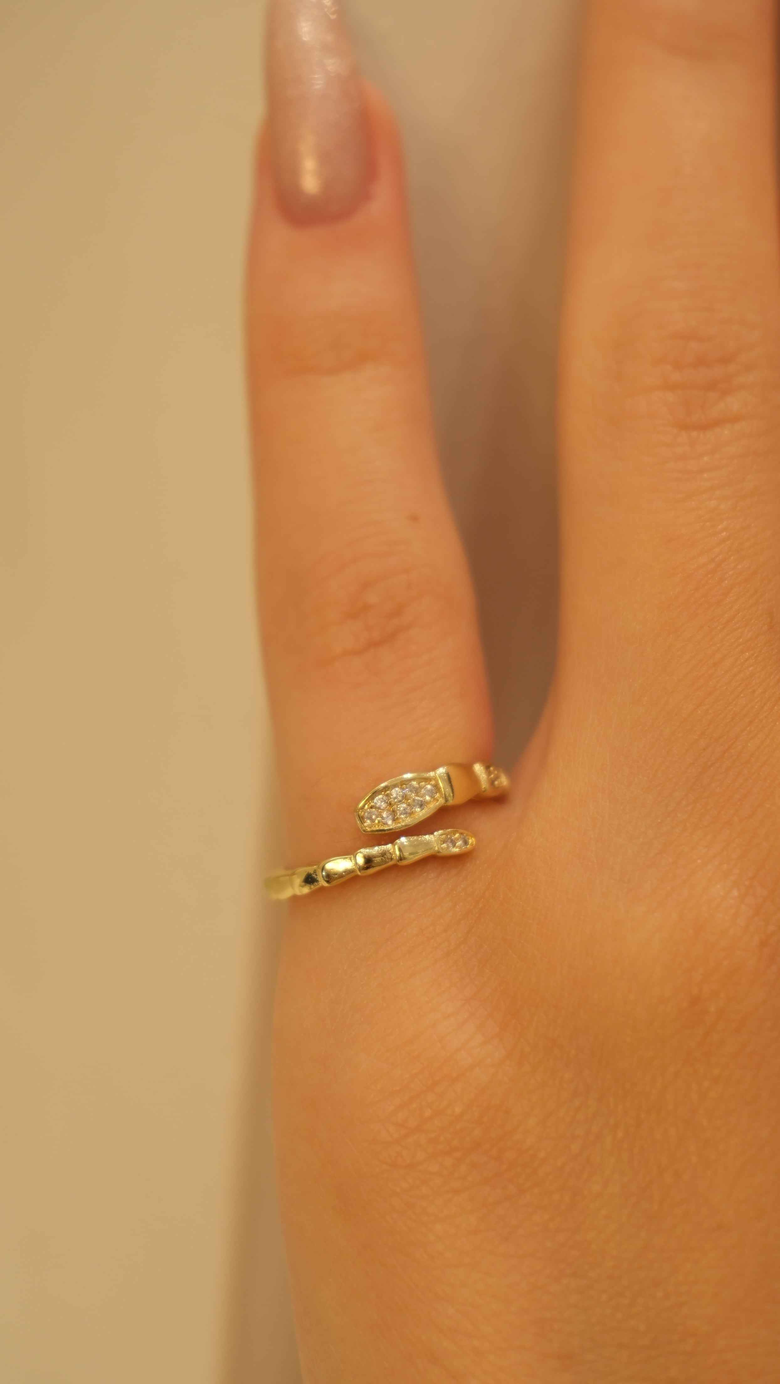 Yılan Figür Ayarlanabilir Şövalye Parmak Eklem Yüzük