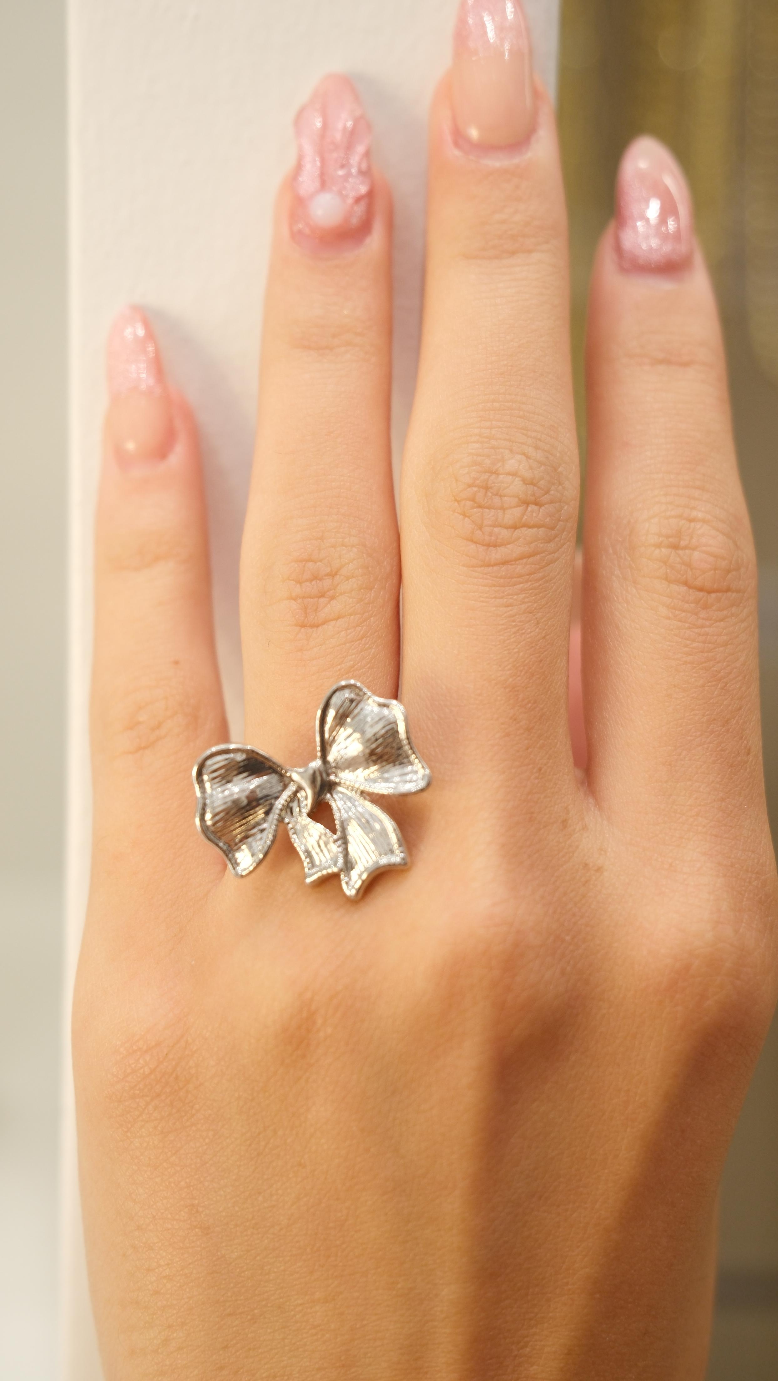 Fiyonk Model Ayarlanabilir Yüzük - Silver