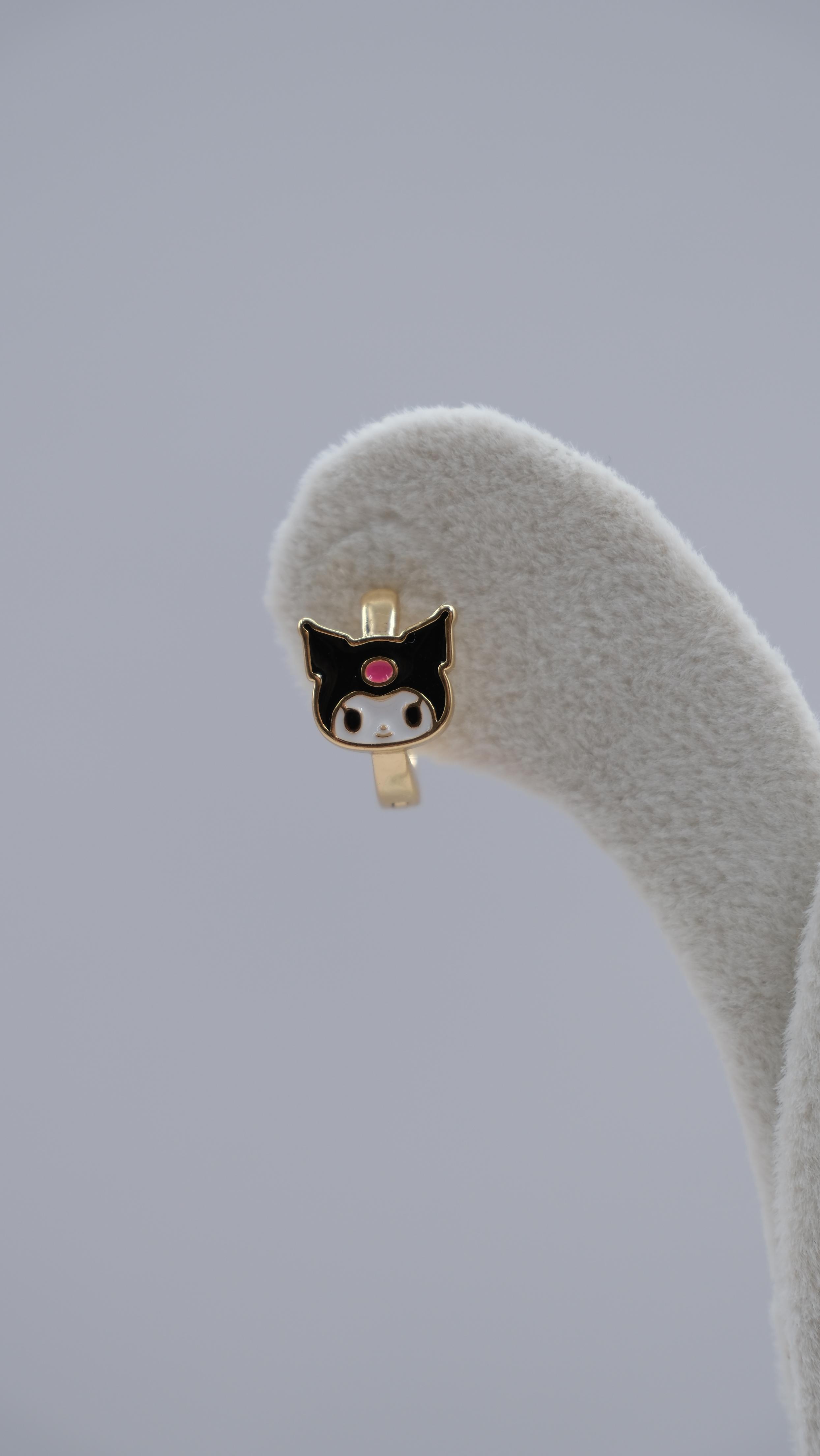 Gold Kuromi Figür Kız Çocuk Küpe