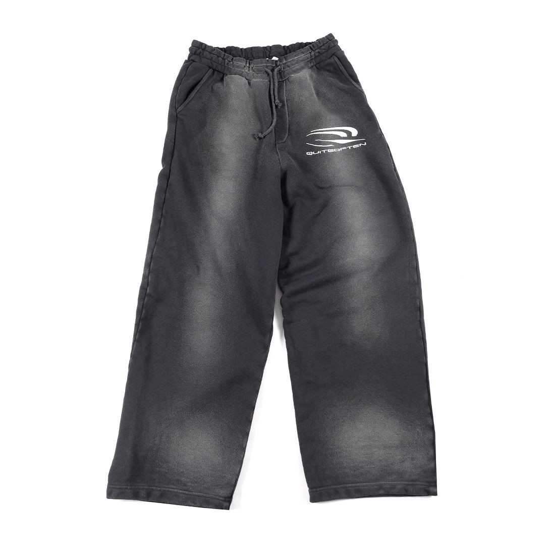 Black Faded Sweatpants