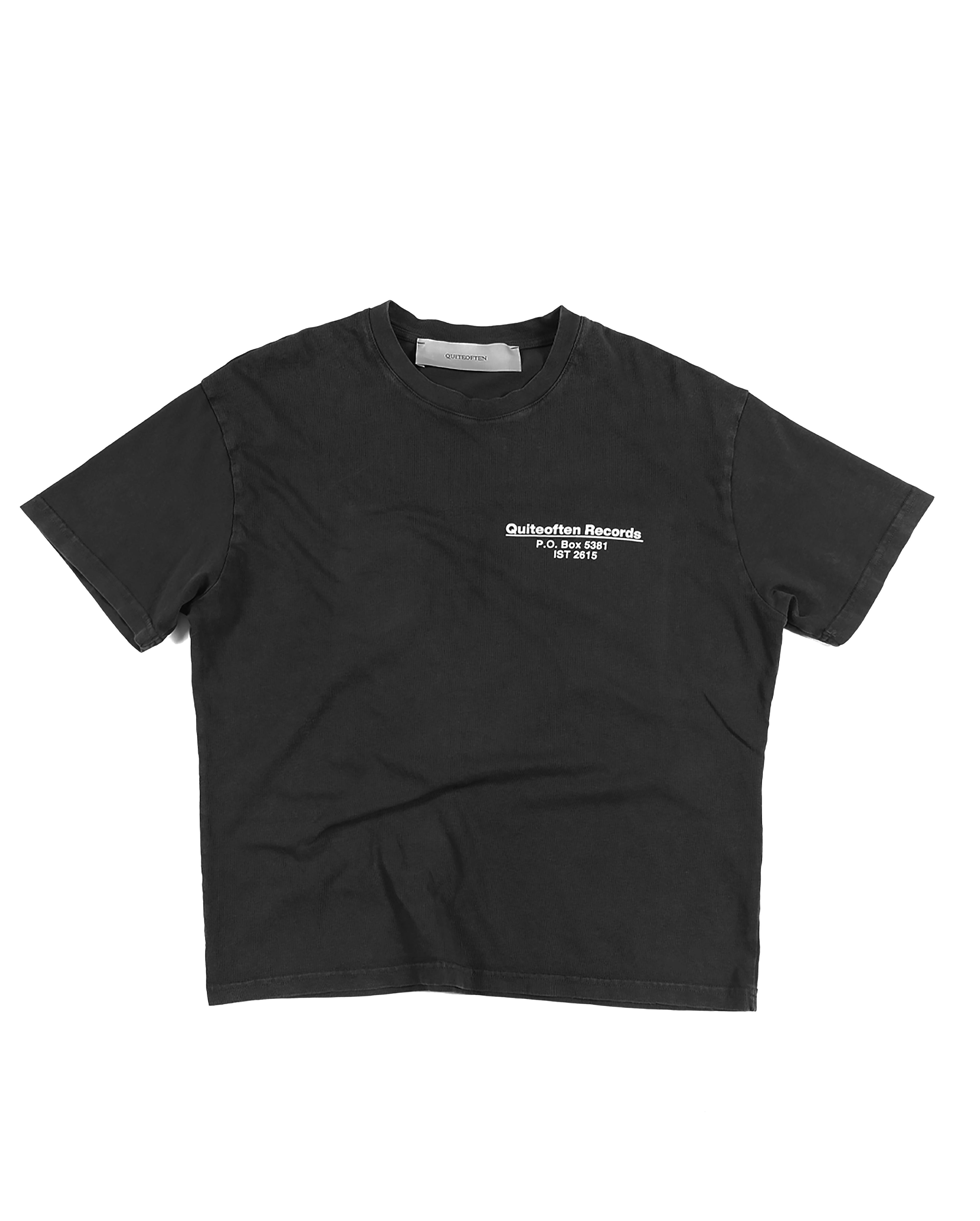 Records Tee Black