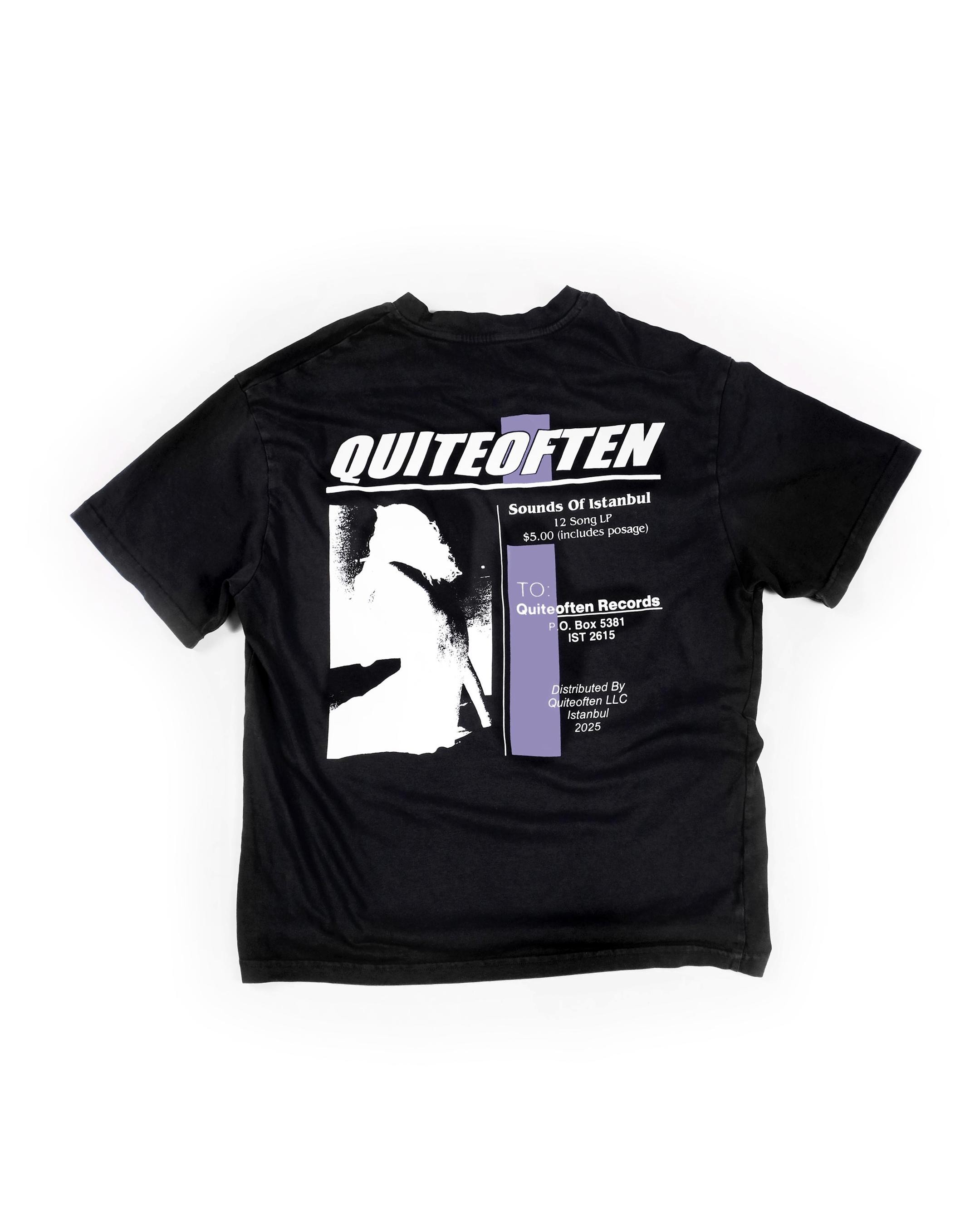 Records Tee Black