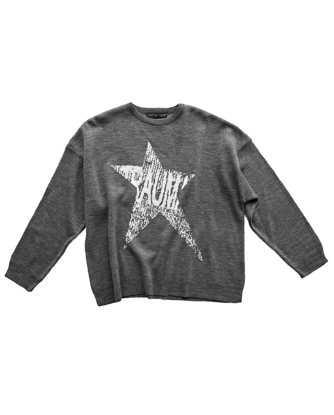 Grey Trauma Star Knit
