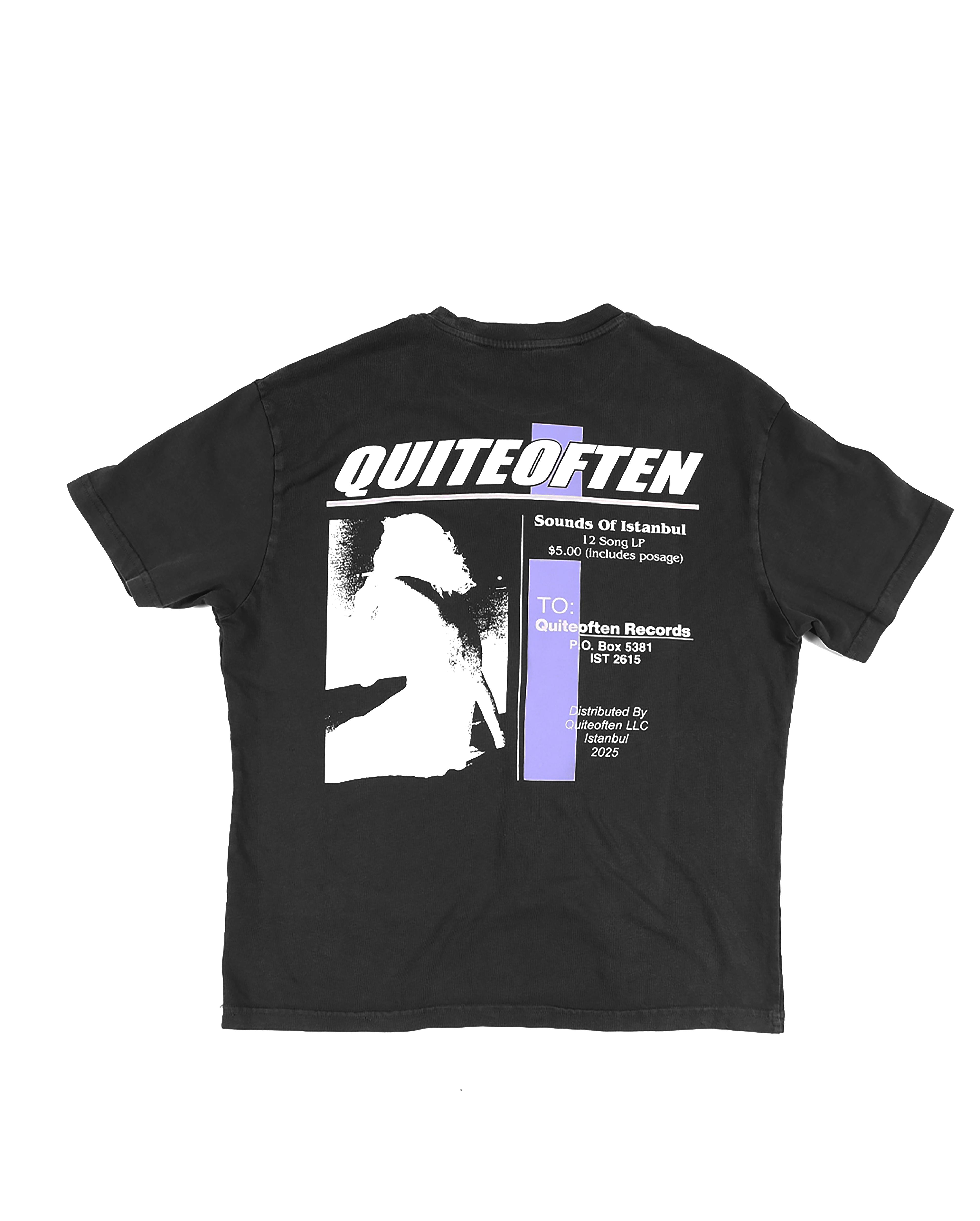 Records Tee Black