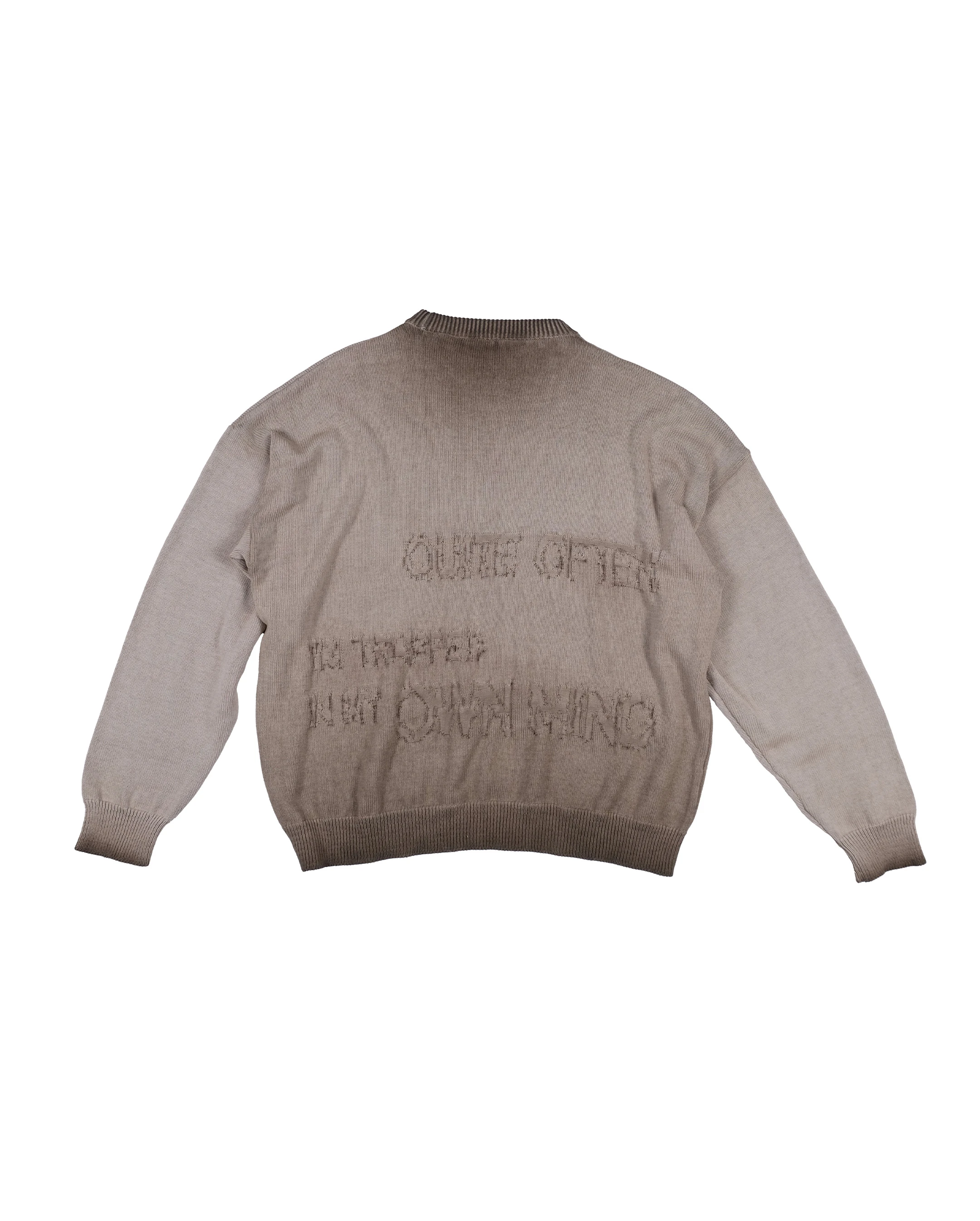 Washed Trauma Star Knit Sand