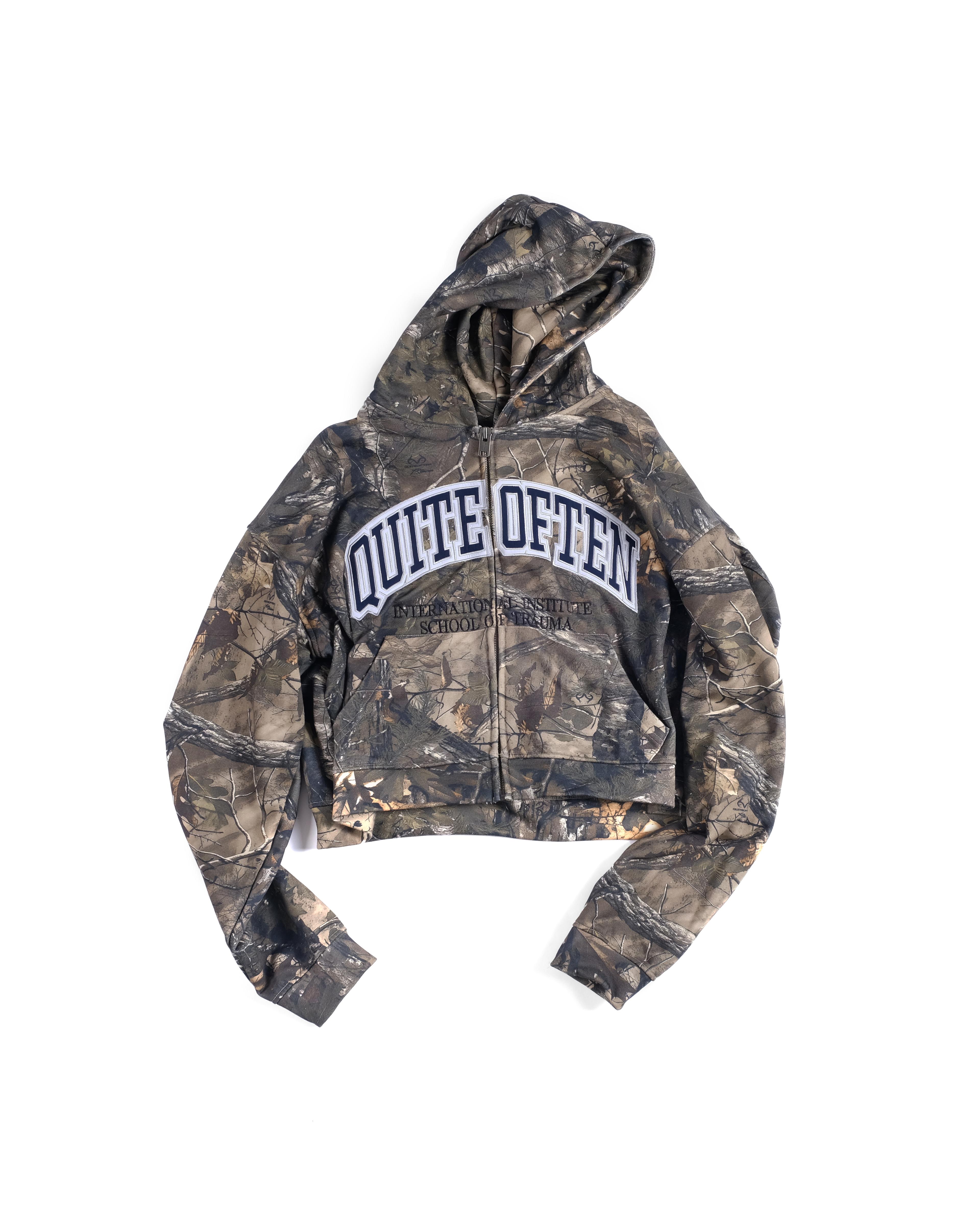 Camo College Zip Hoodie