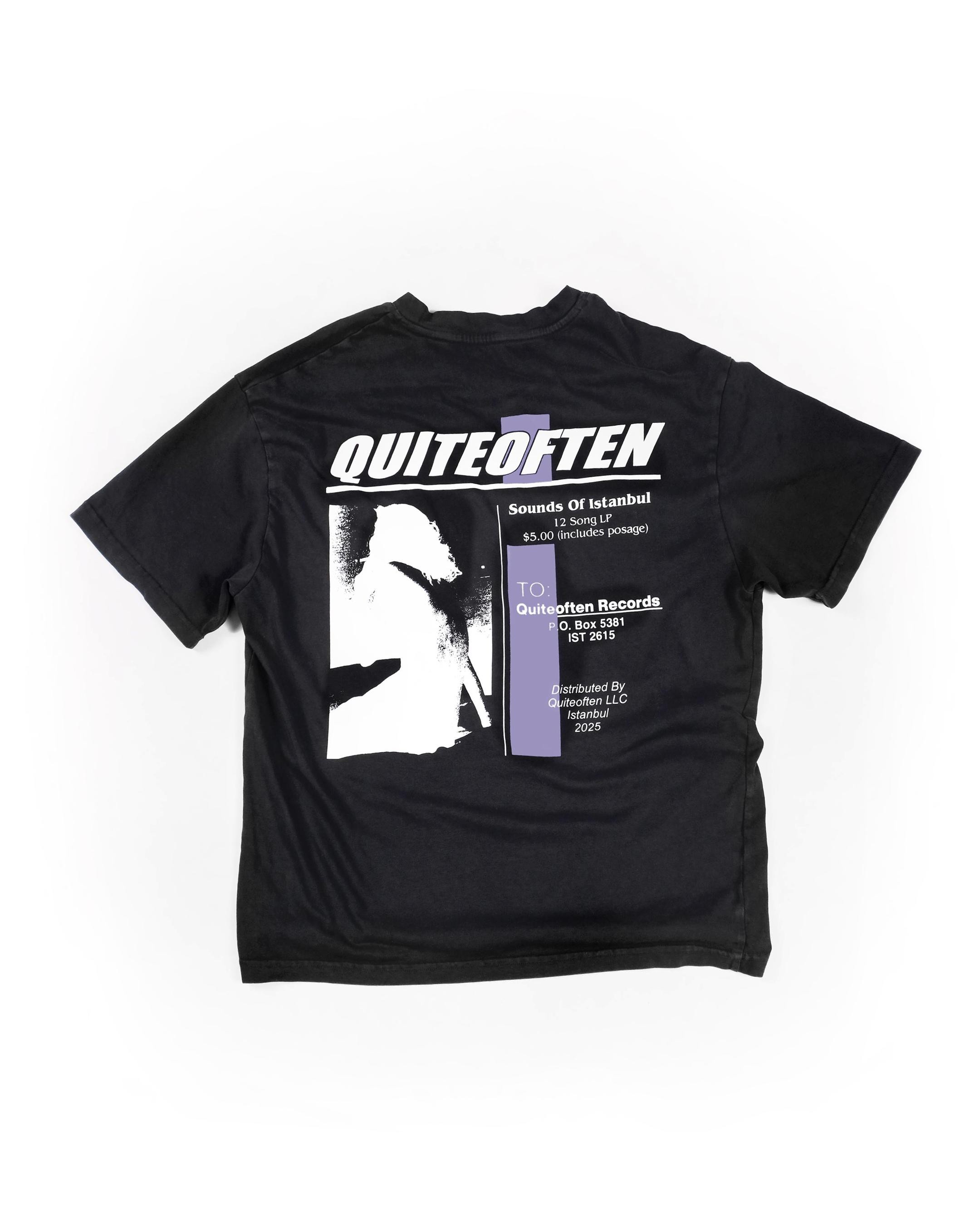 Records Tee Black