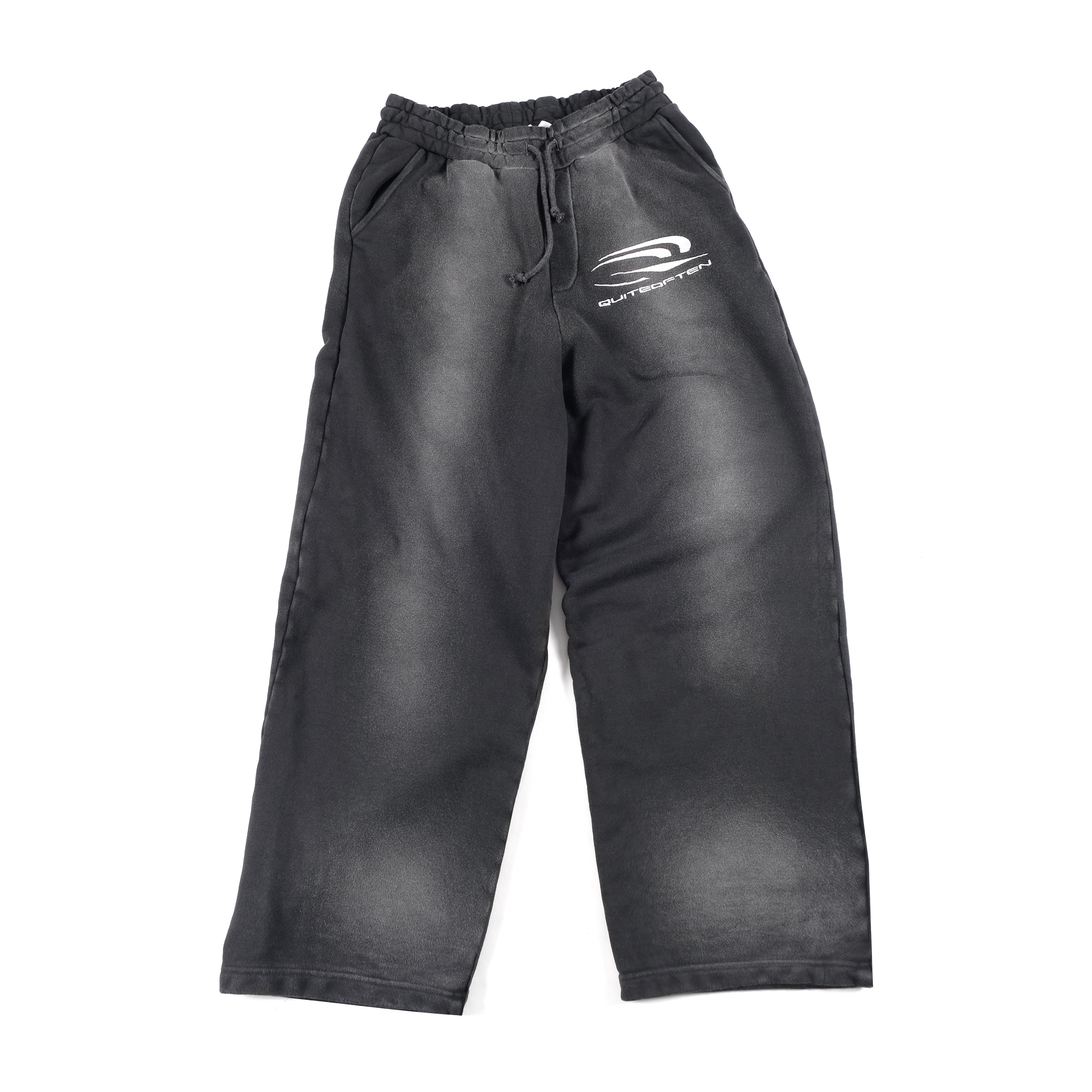 Black Faded Sweatpants