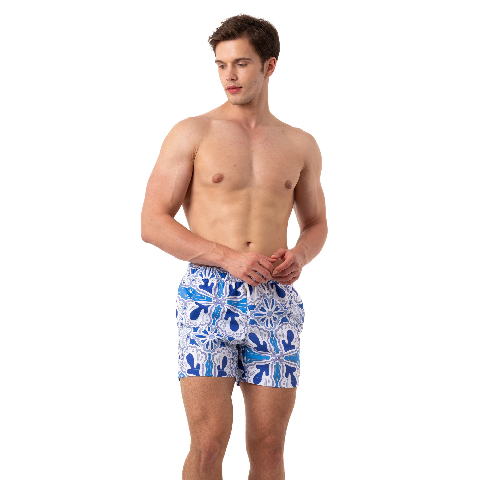 Blue Cascade VelvetTouch Swim Shorts