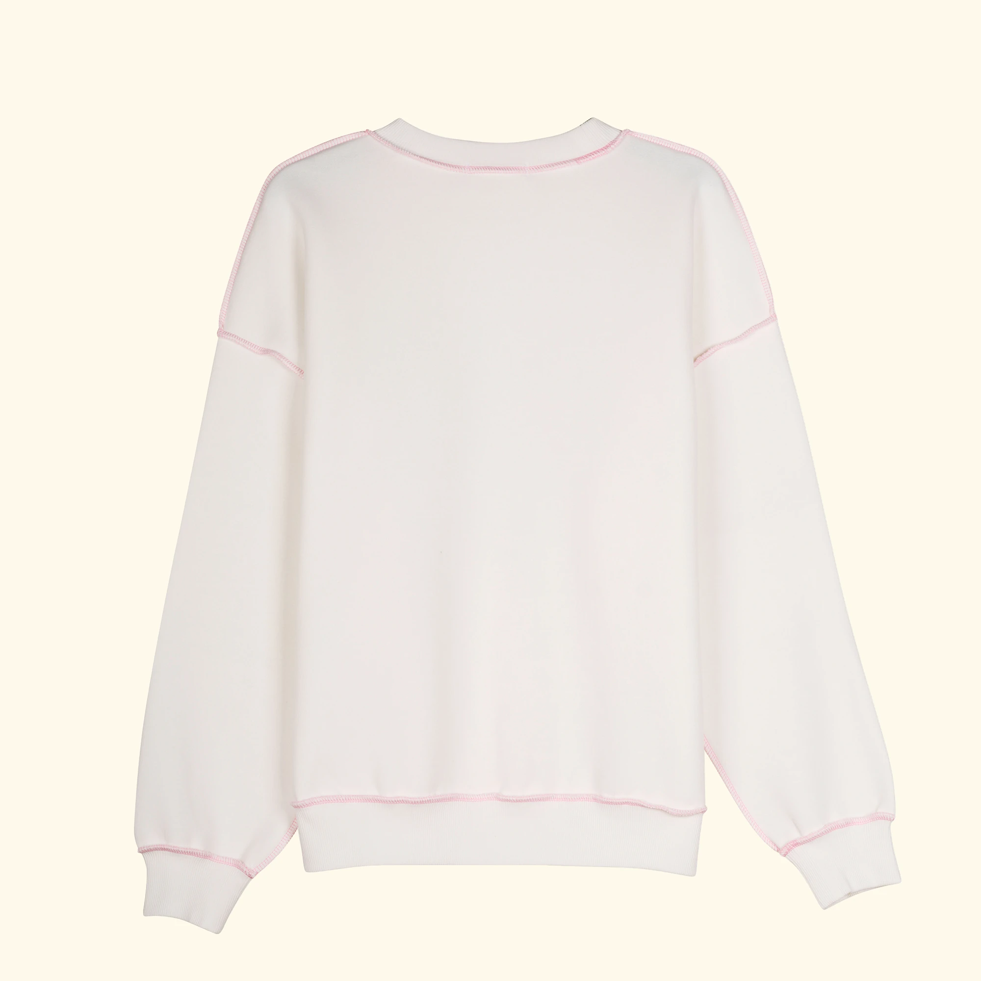 Basic Dikişli Oversize Sweatshirt