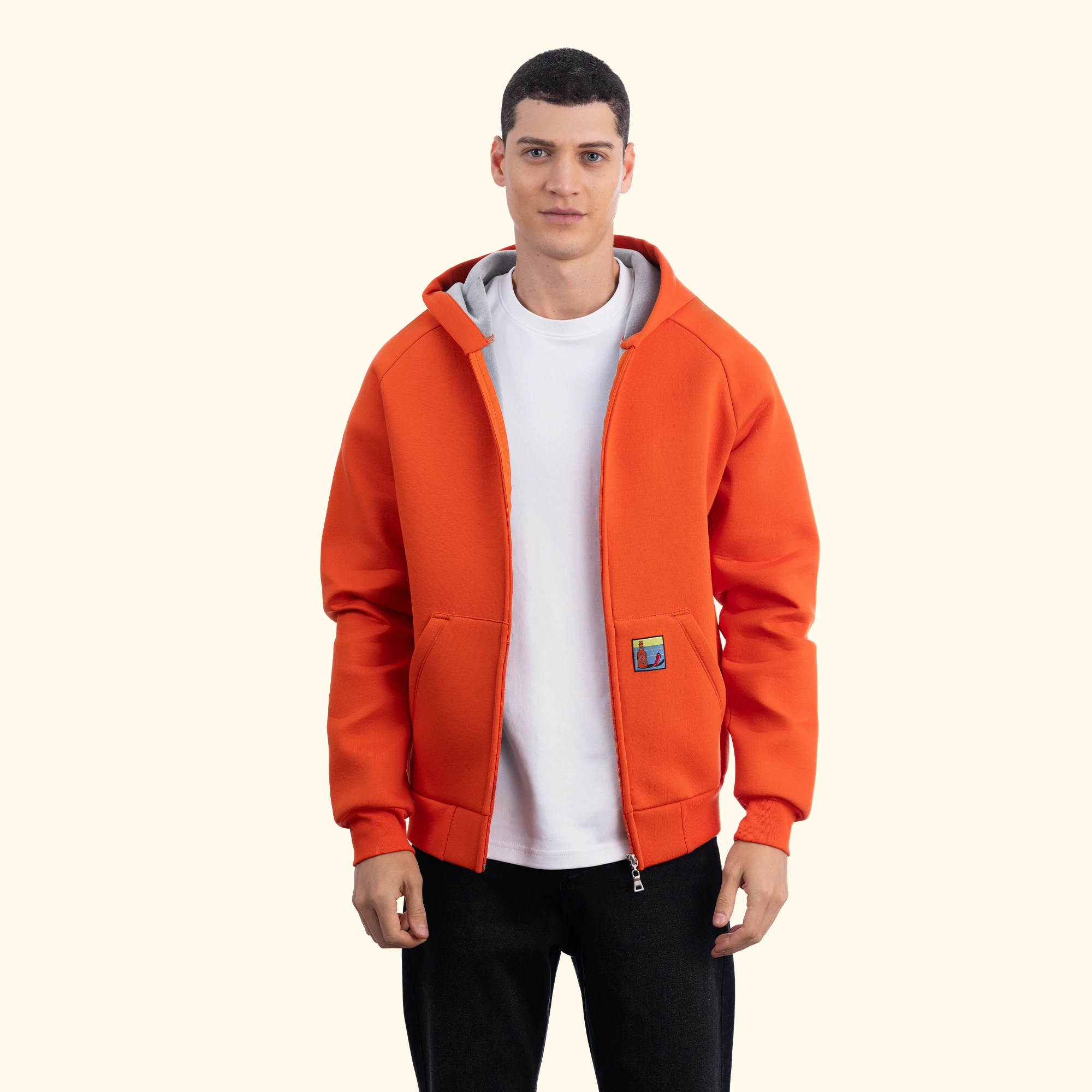 Flok Kapüşonlu Sweatshirt